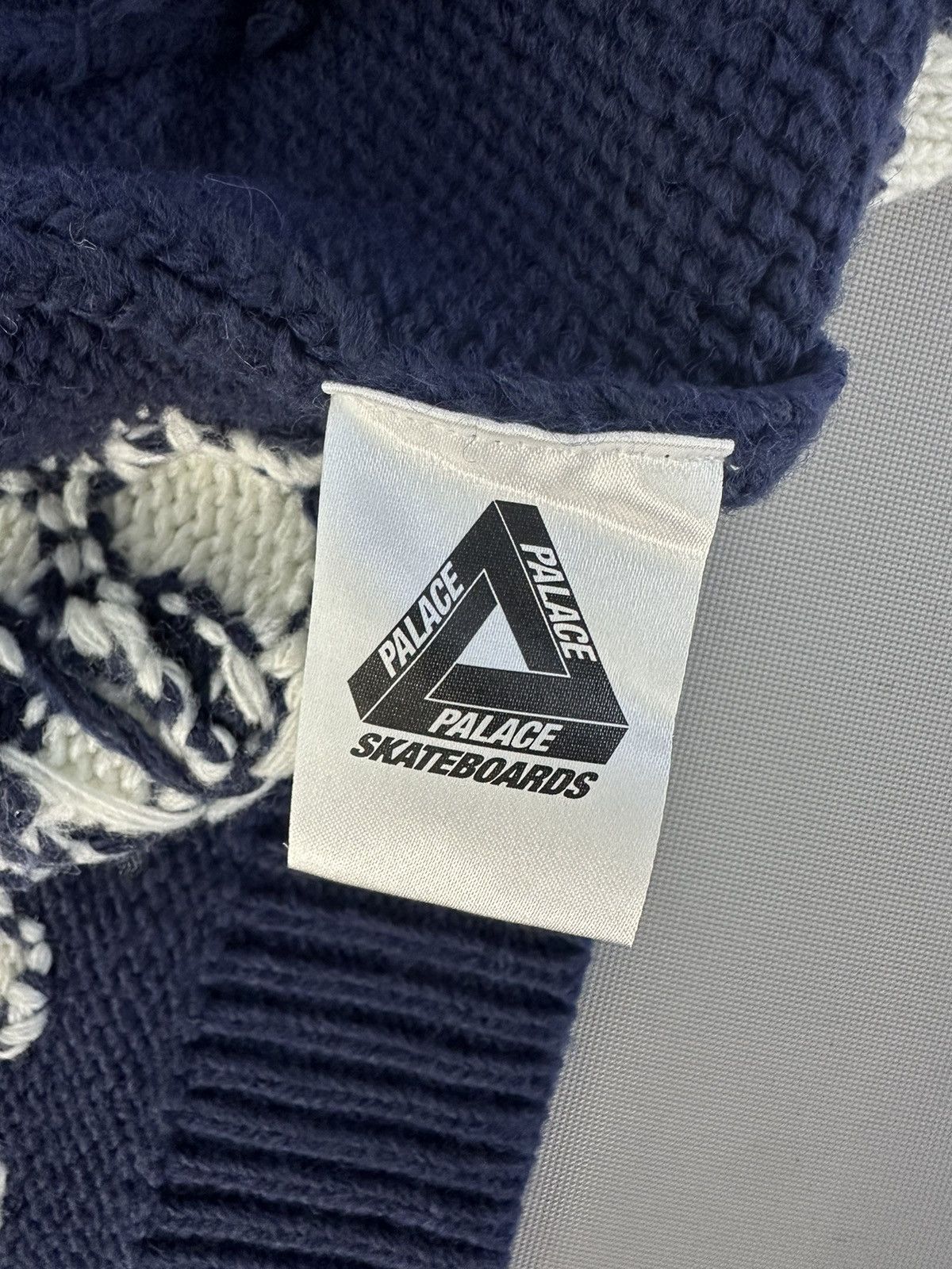 XL palace demon cowichan knit カウチン　ニット　鬼 Palace Demon Cowichan Knit Blue Men's - FW23 - US