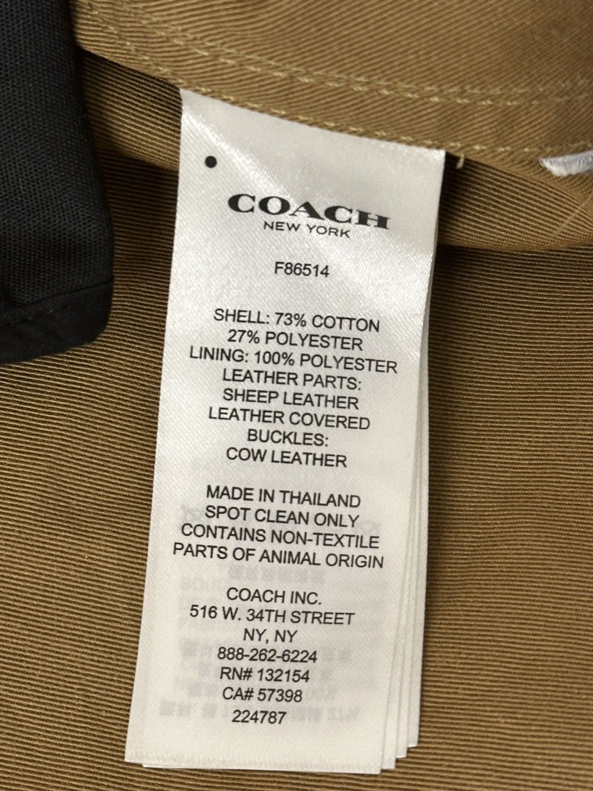 Coach Coach men's trench coat . Size US S / EU 44-46 / 1 - 20 Thumbnail