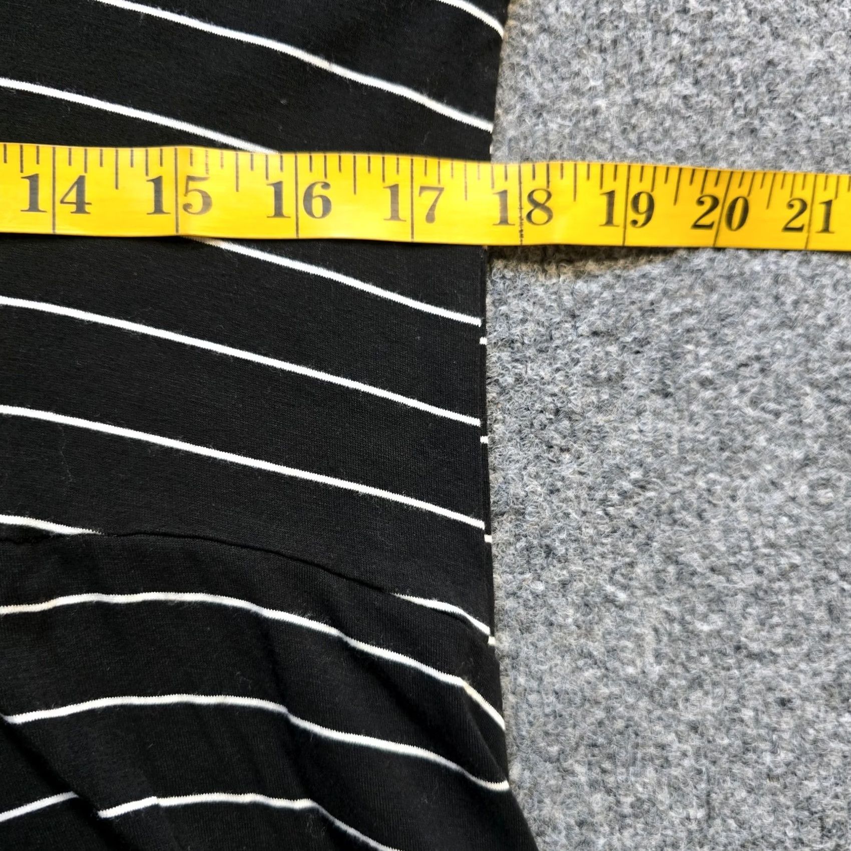 Vintage Comfy USA Top Womens Small Black Striped Tunic Long Sleeve Asymmetrical Casual Shirt Men/Women? Size S / US 4 / IT 40 - 5 Thumbnail