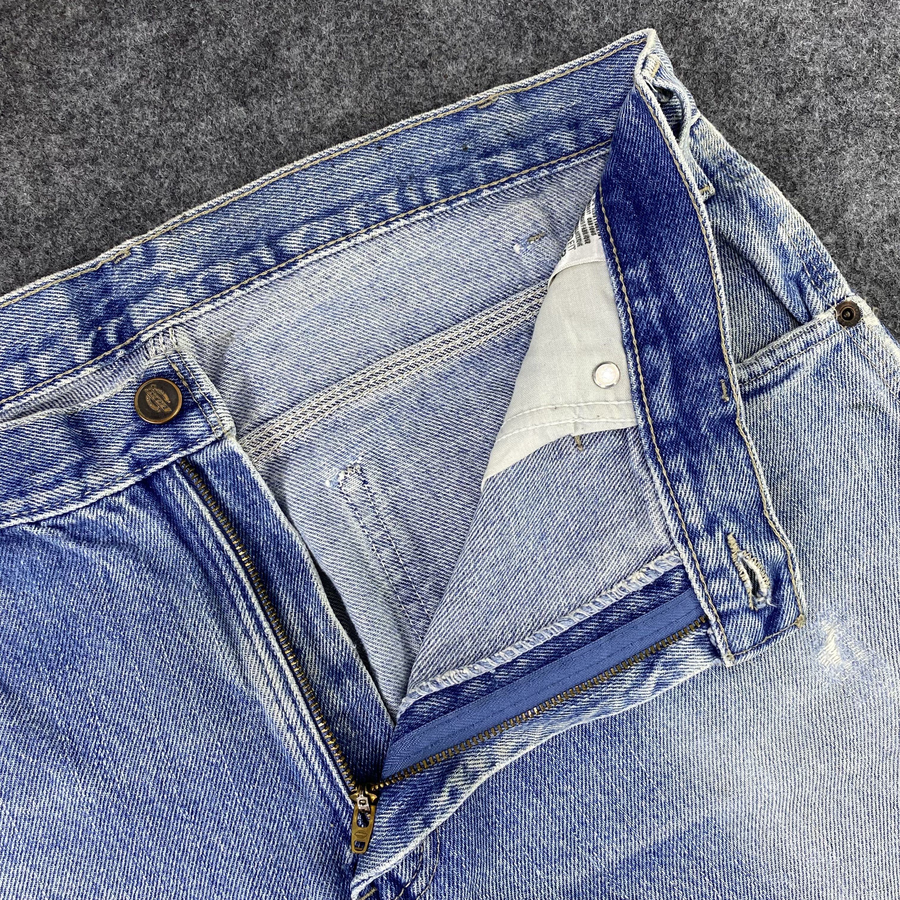 Dickies × Vintage Vintage Dickies Distres blue Wash relaxed fit jeans-J1148 Size US 36 / EU 52 - 10 Thumbnail