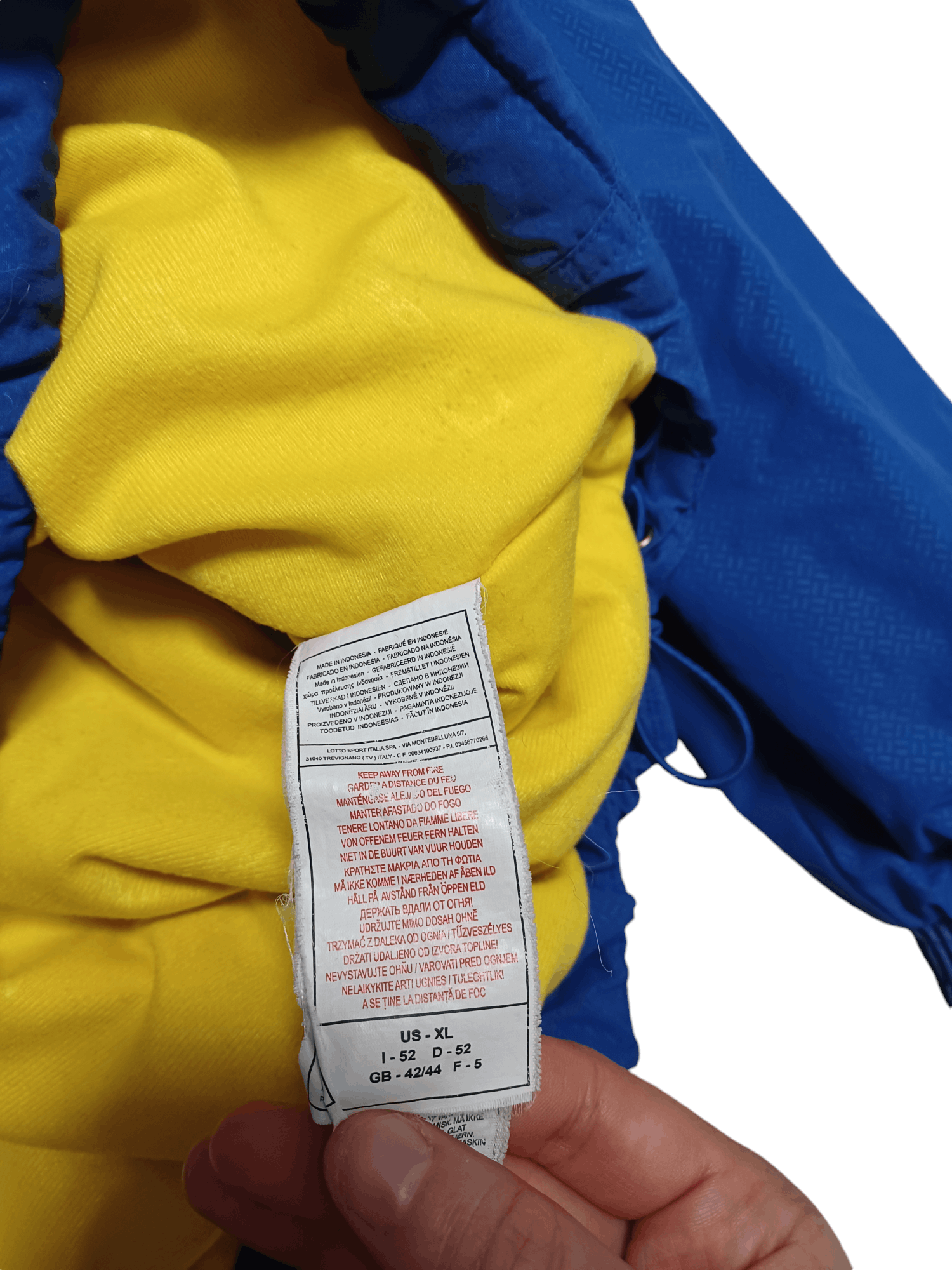 Lotto Sport UKRAINE 2006 LOTTO ANORAK WINTER JACKER SOCCER FOOTBALL RARE Size US XL / EU 56 / 4 - 7 Thumbnail