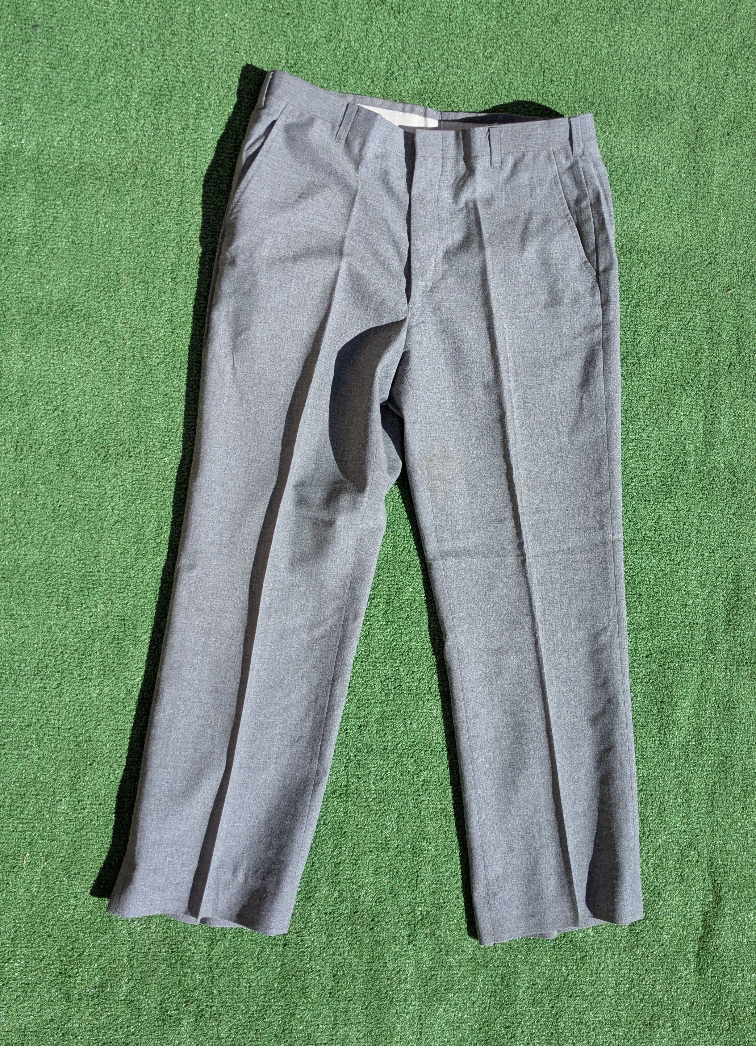 Other VTG SPOT MARKS Flat Front Slate Gray Men's Slack Dress Pants Size US 32 / EU 48 - 1 Thumbnail