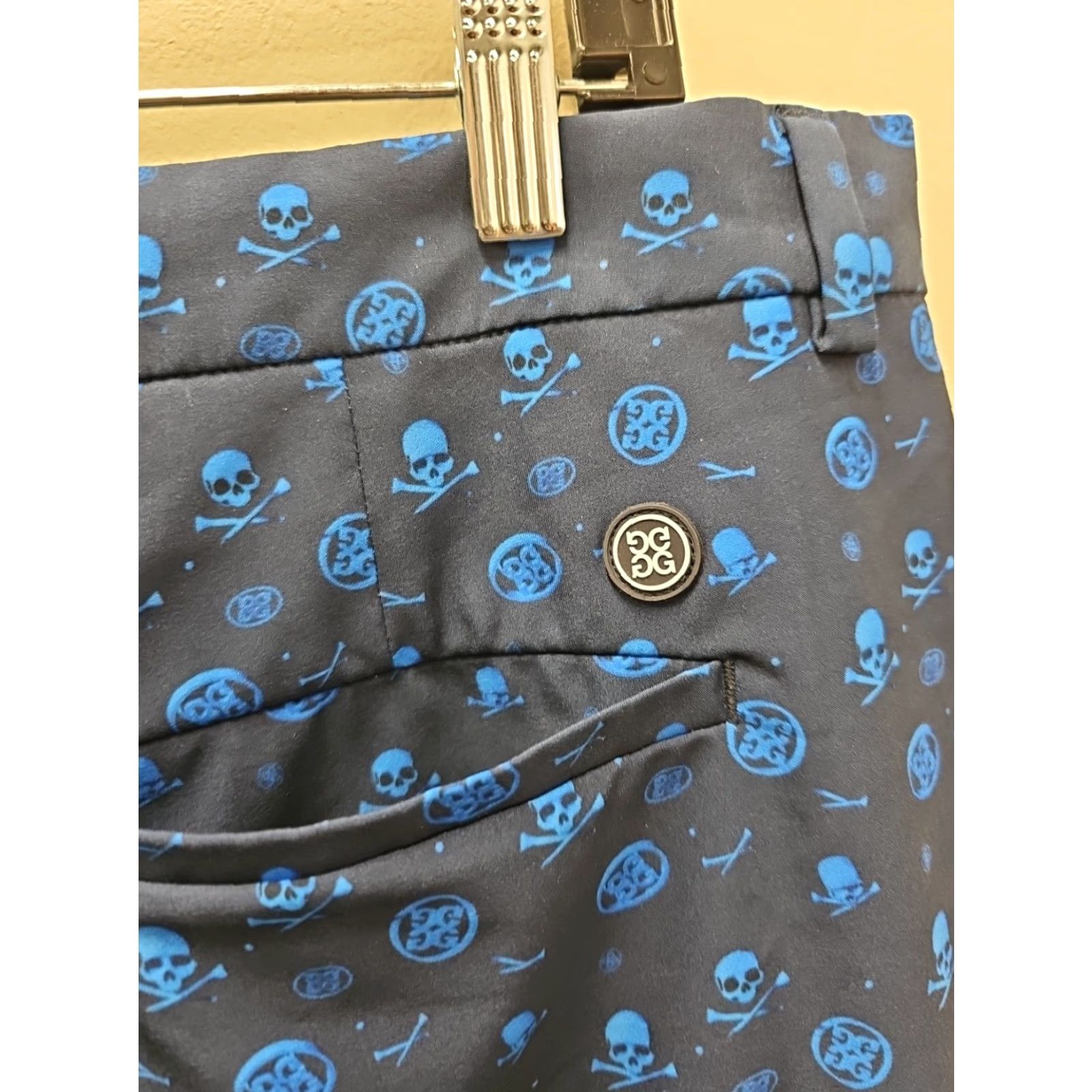 G/FORE G/Fore Shorts Blue Mens Size 40 Skulls Print Golf Size US 40 / EU 56 - 5 Thumbnail