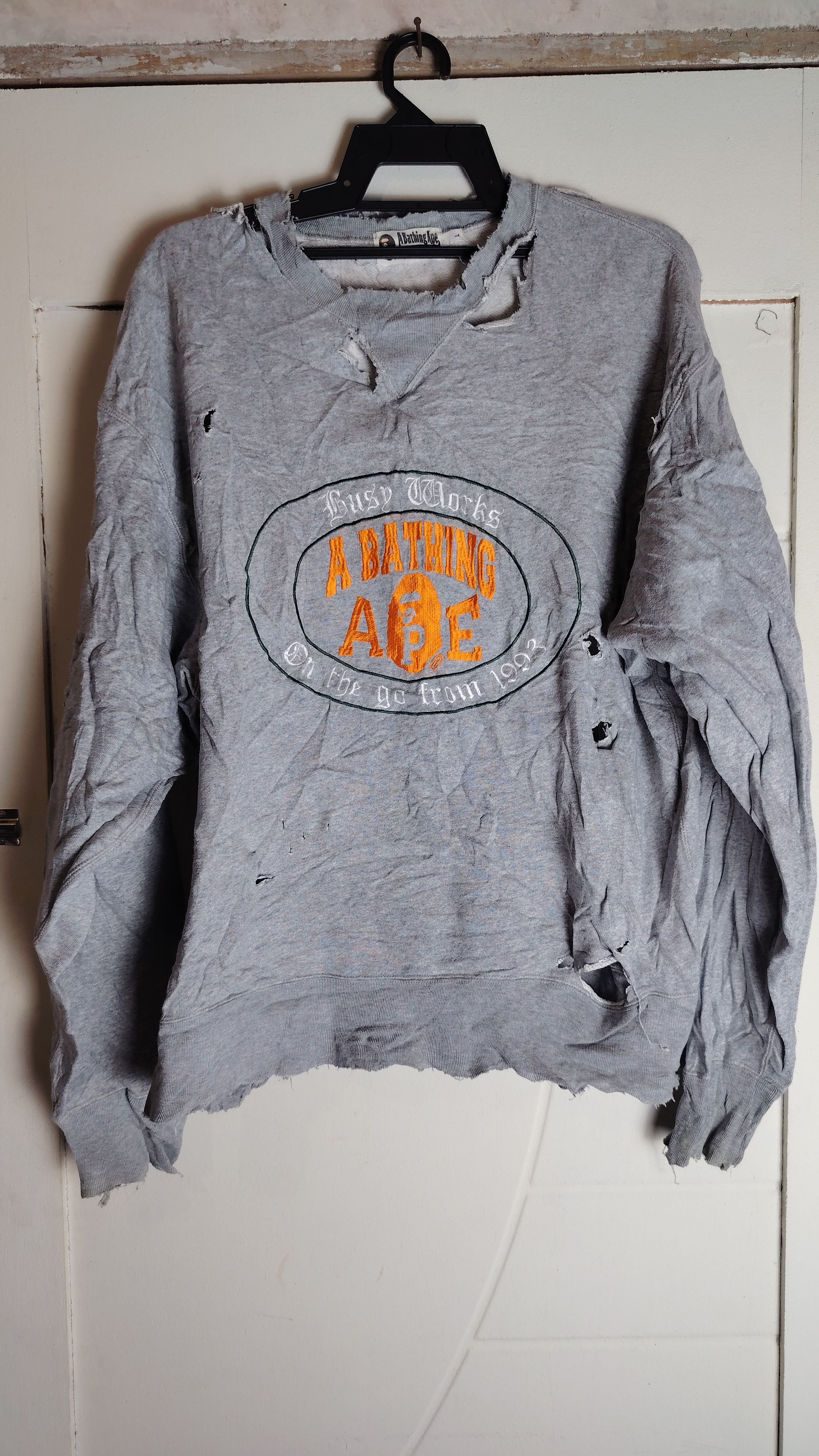 Bape A BATHING APE Distressed Size US L / EU 52-54 / 3 - 1 Thumbnail