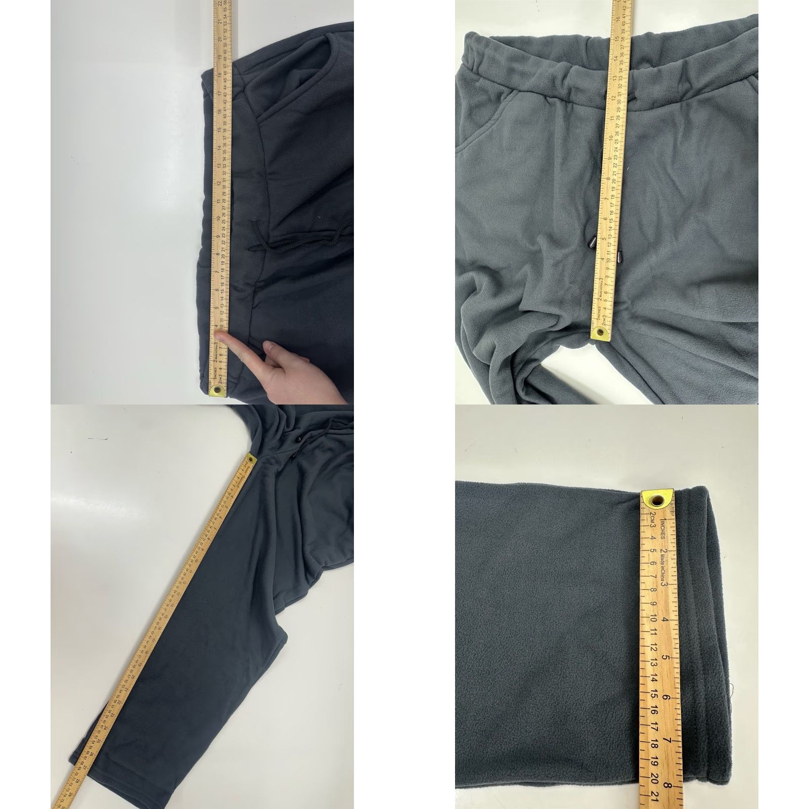 Vintage Damart Womens Pants Plus Size 18/20 Charcoal Gray Micro Fleece NWTs City Casual Size 42" / US 20 - 8 Thumbnail
