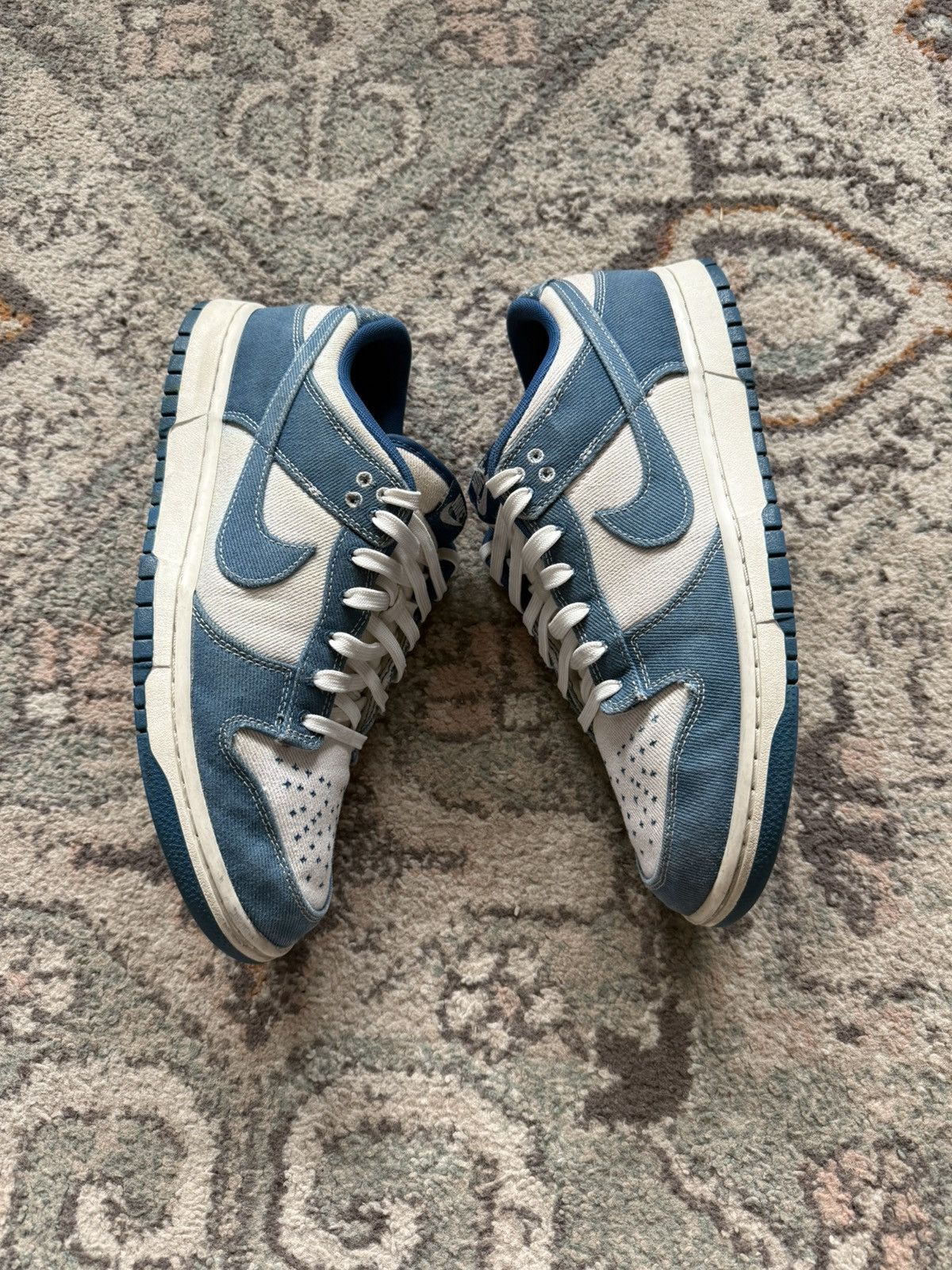 Nike Mens Dunk Low SE ‘Sashiko-Industrial Blue’ Size US 11 / EU 44 - 5 Thumbnail