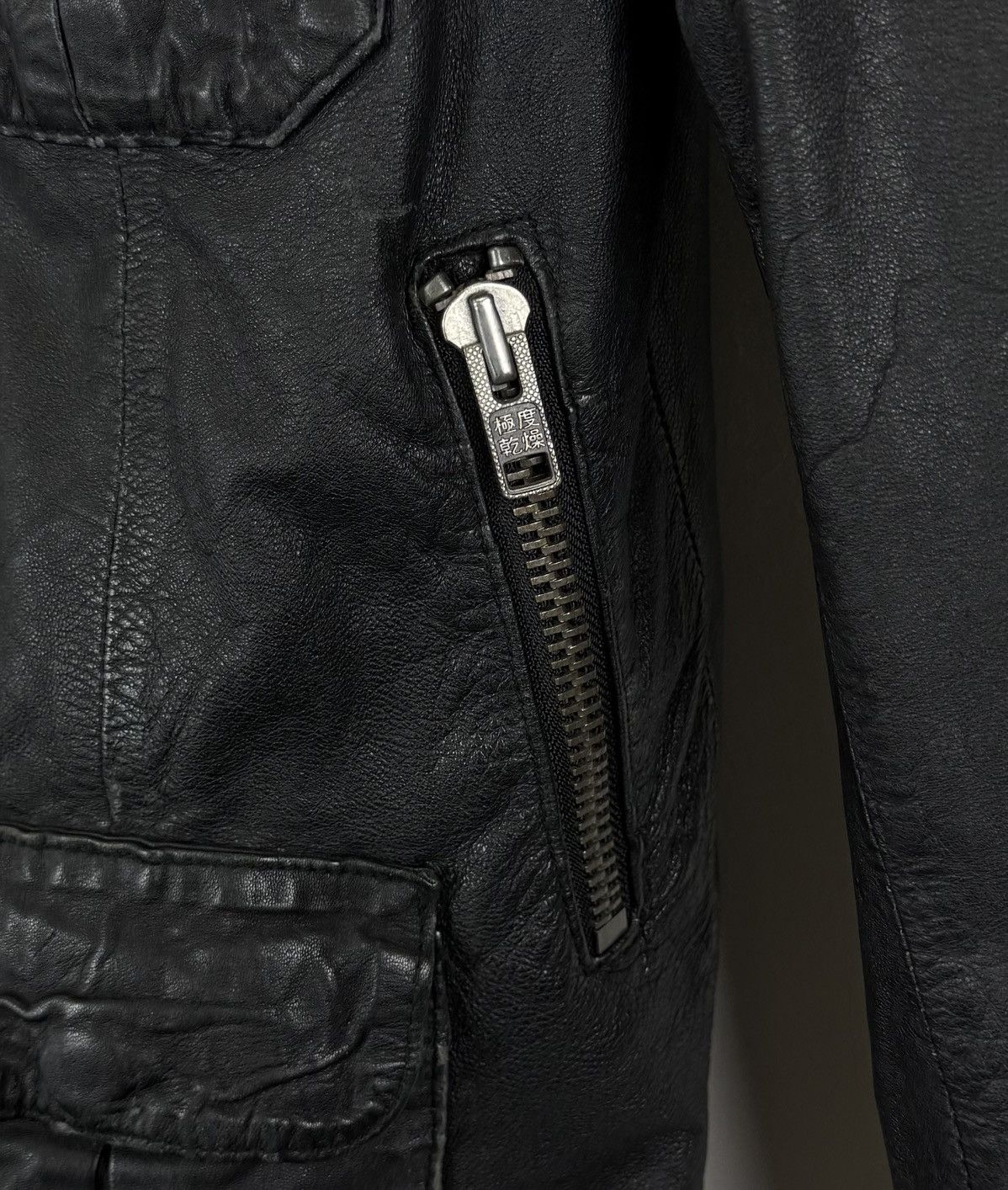 Superdry Superdry Biker Leather Jacket Full Zip Moto Japanese Style Size US M / EU 48-50 / 2 - 3 Thumbnail