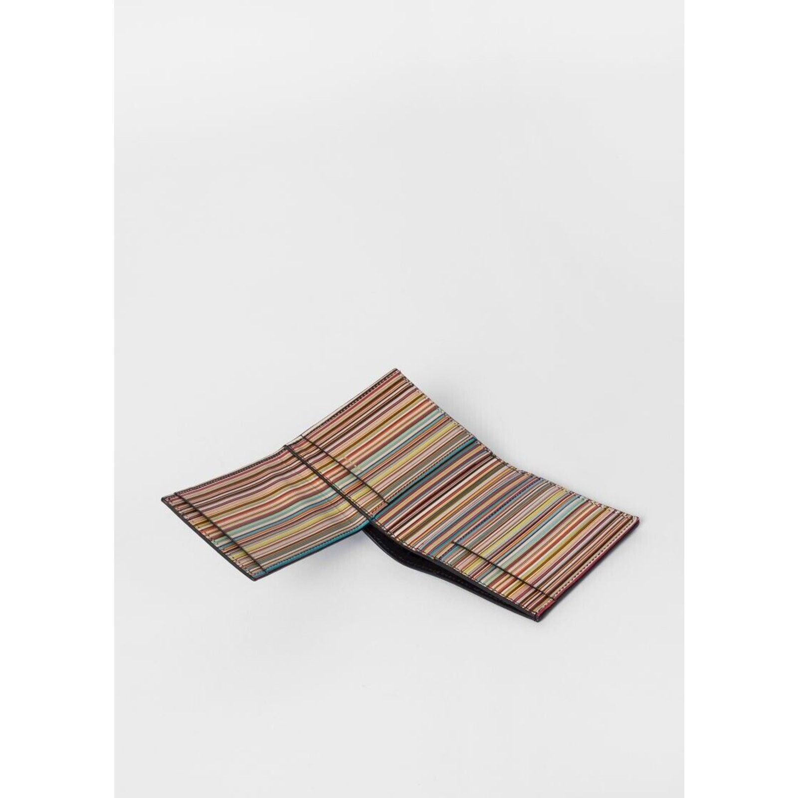Paul Smith Rare NWT $275 Paul Smith Multistripe “folded” Wallet, Italy Size ONE SIZE - 4 Thumbnail
