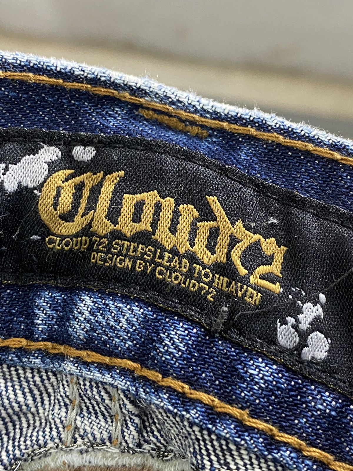 If Six Was Nine × Japanese Brand × Le Grande Bleu (L.G.B.) Cloud 72 Denim Surf Patch of Pirates Blue Way Distressed Size US 33 - 20 Thumbnail
