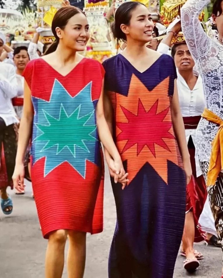 Issey Miyake Issey Miyake Patchwork explosion dress Size XXL / US 16-18 / IT 52-54 - 1 Thumbnail