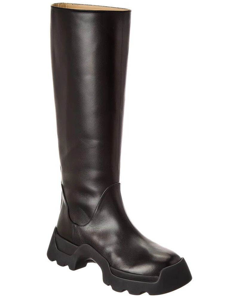 Proenza Schouler Proenza Schouler Black Leather Knee High Stomp Boots Size US 11 / IT 41 - 3 Thumbnail