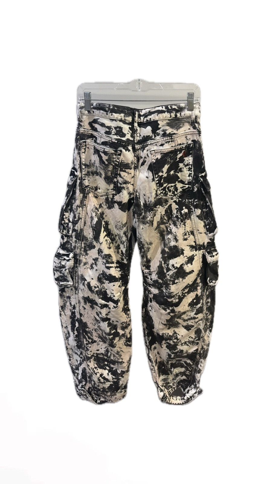 The Attico The Attico “Fern” Printed Wide-Leg Cargo Jeans Size 25" / US 0 / IT 36 - 2 Thumbnail