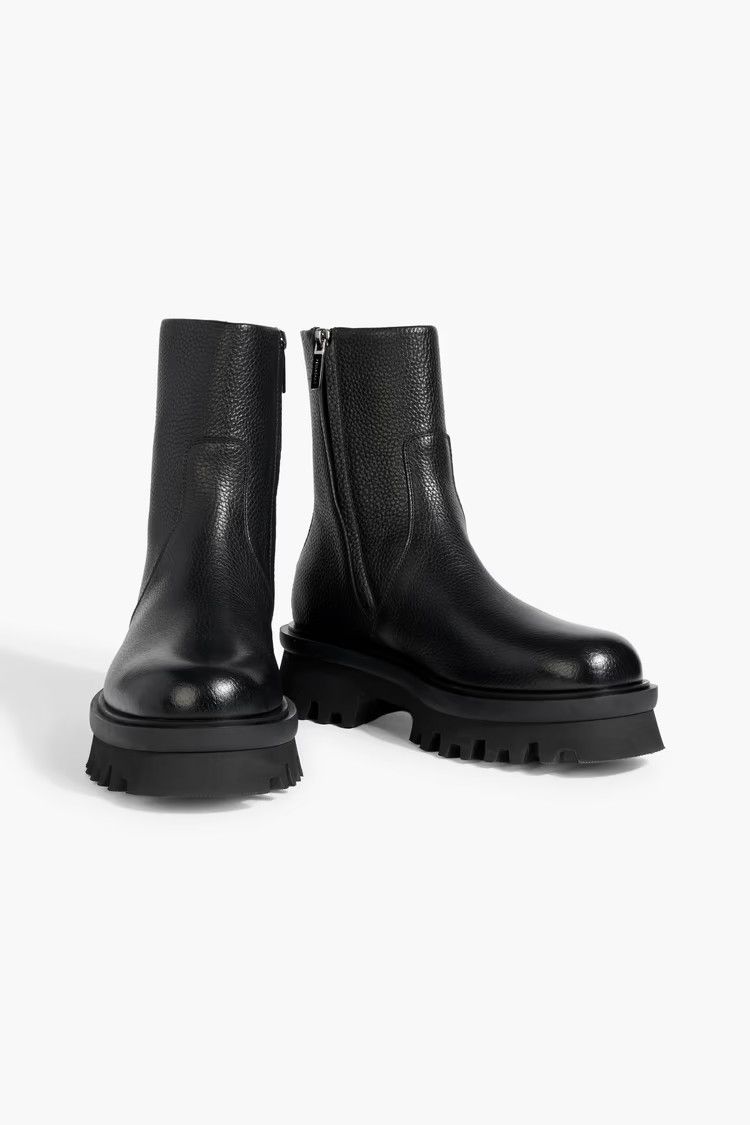 Salvatore Ferragamo o1y0326 Ankle Boots in Black Size US 7.5 / IT 37.5 - 3 Thumbnail