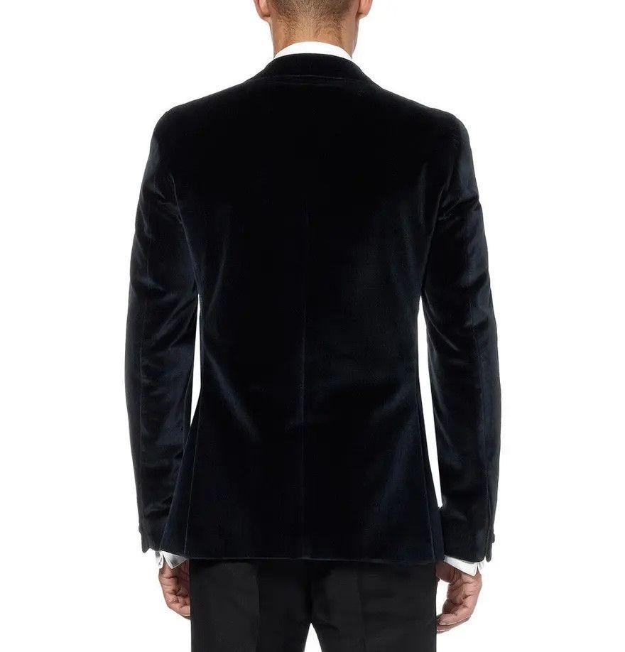 Acne Studios Drifter Slim Fit Velvet Tuxedo Blazer Size 36R - 3 Thumbnail