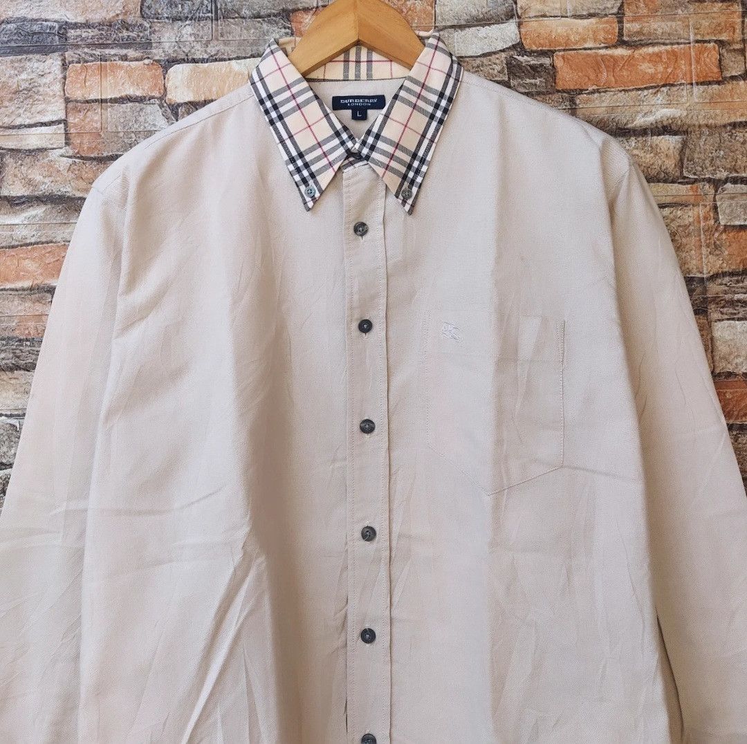 Burberry Burberry Long Sleeve Button Shirt Size US L / EU 52-54 / 3 - 2 Thumbnail