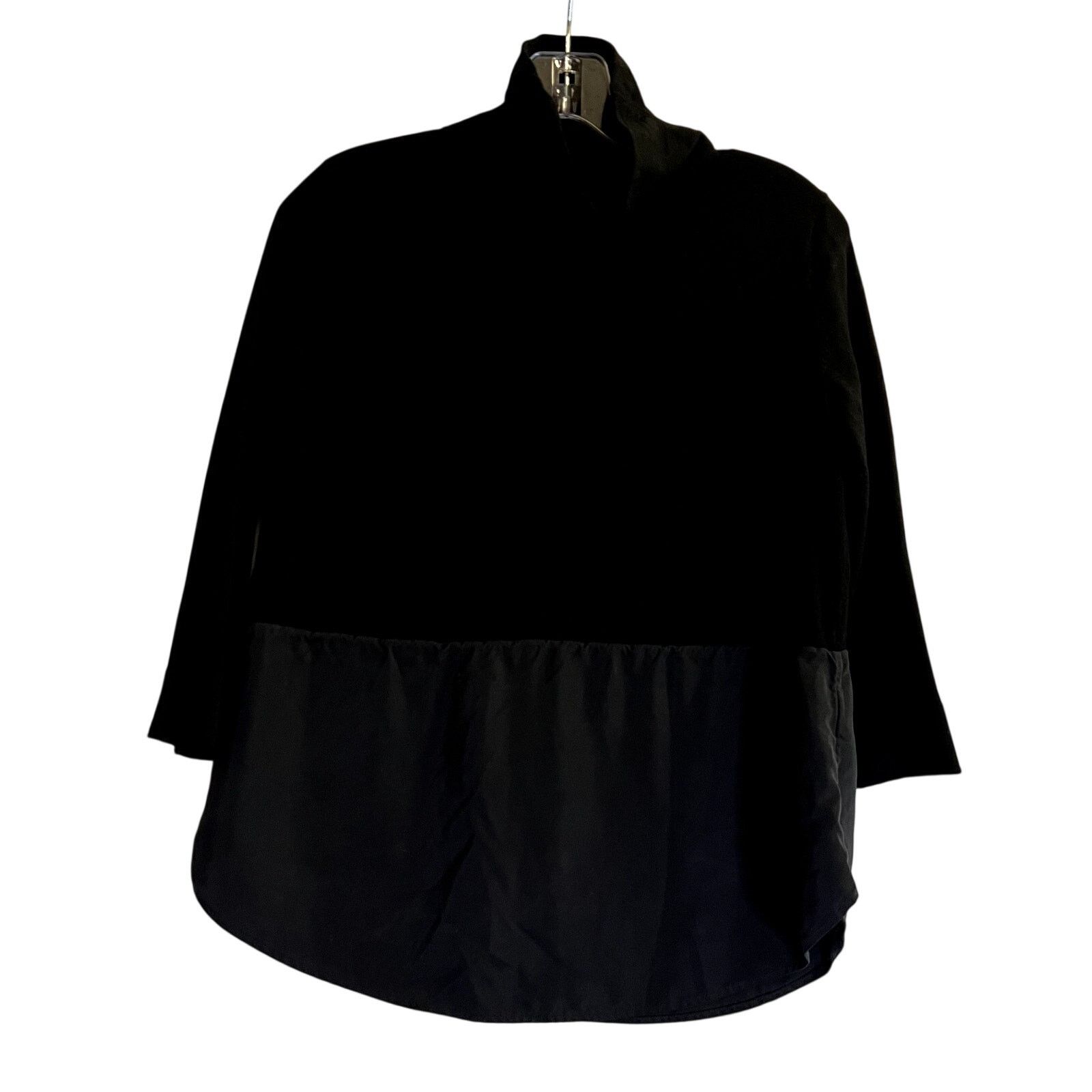 Cos Cos Wool Silk Black Turtleneck 3/4 sleeve sweater top S Size S / US 4 / IT 40 - 2 Thumbnail