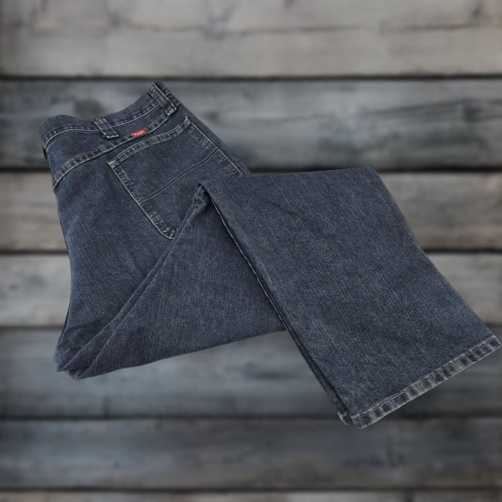 Wrangler Wrangler Jeans 42x32 Mens Regular Fit Straight Leg Blue Carpenter 94LSWQW Size US 42 / EU 58 - 1 Thumbnail