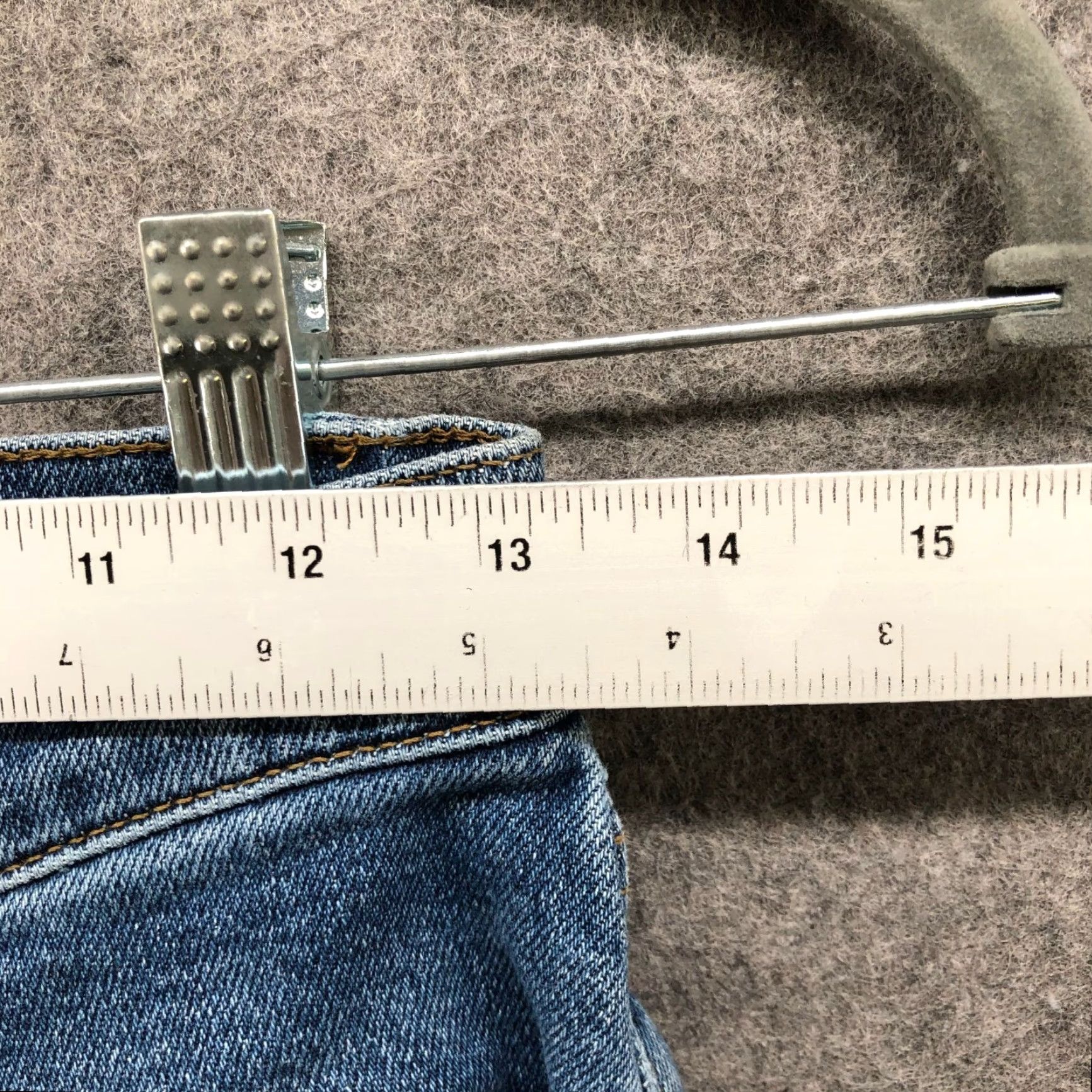 RE/DONE VINTAGE Re/Done 90s High Rise Ankle Crop Jeans Womens 26 Dark Stone Button Fly Blue Size 26" / US 2 / IT 38 - 7 Thumbnail