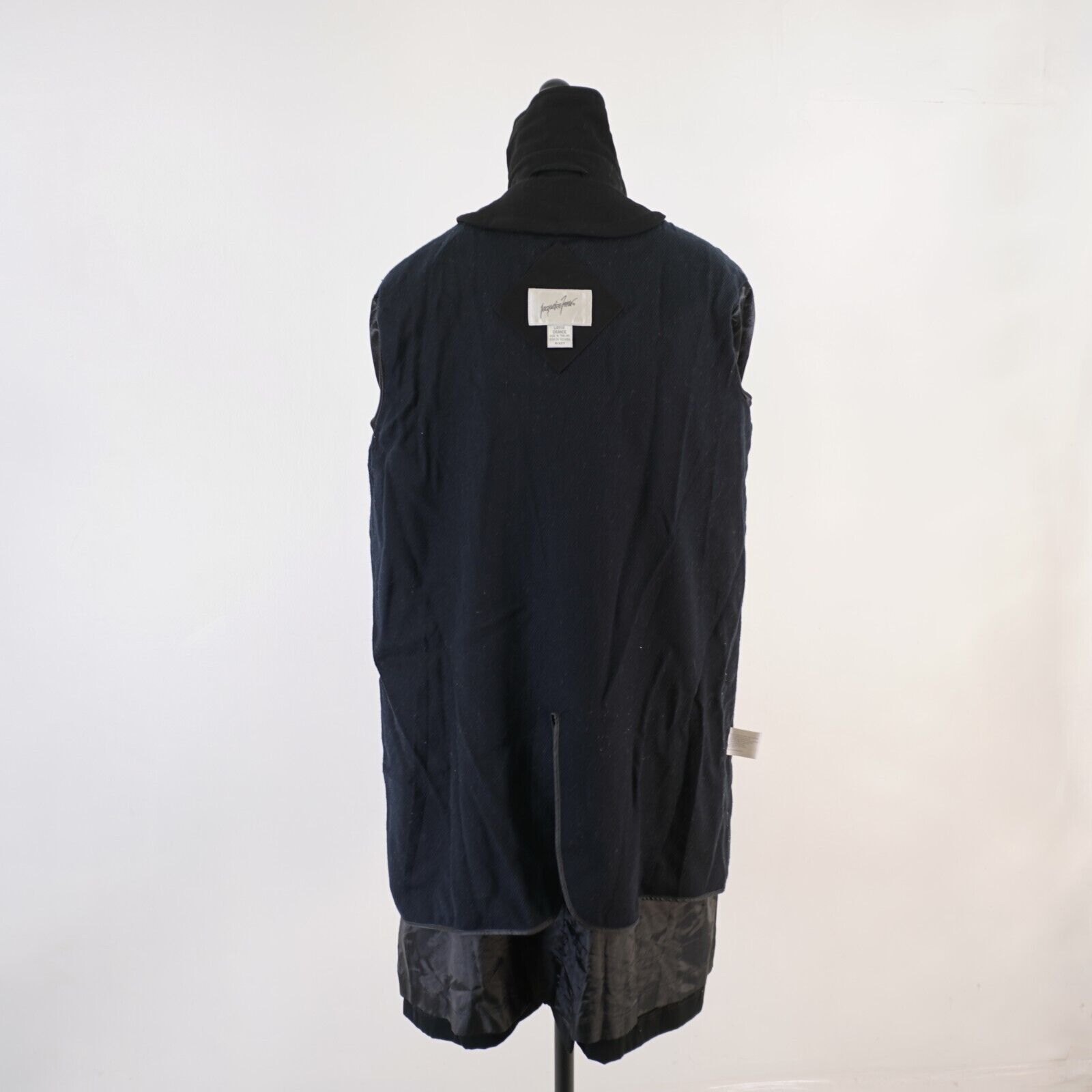 J Ferrar Jacqueline Ferrar Large Black Detachable Hood Polyester Blen Size L / US 10 / IT 46 - 14 Thumbnail