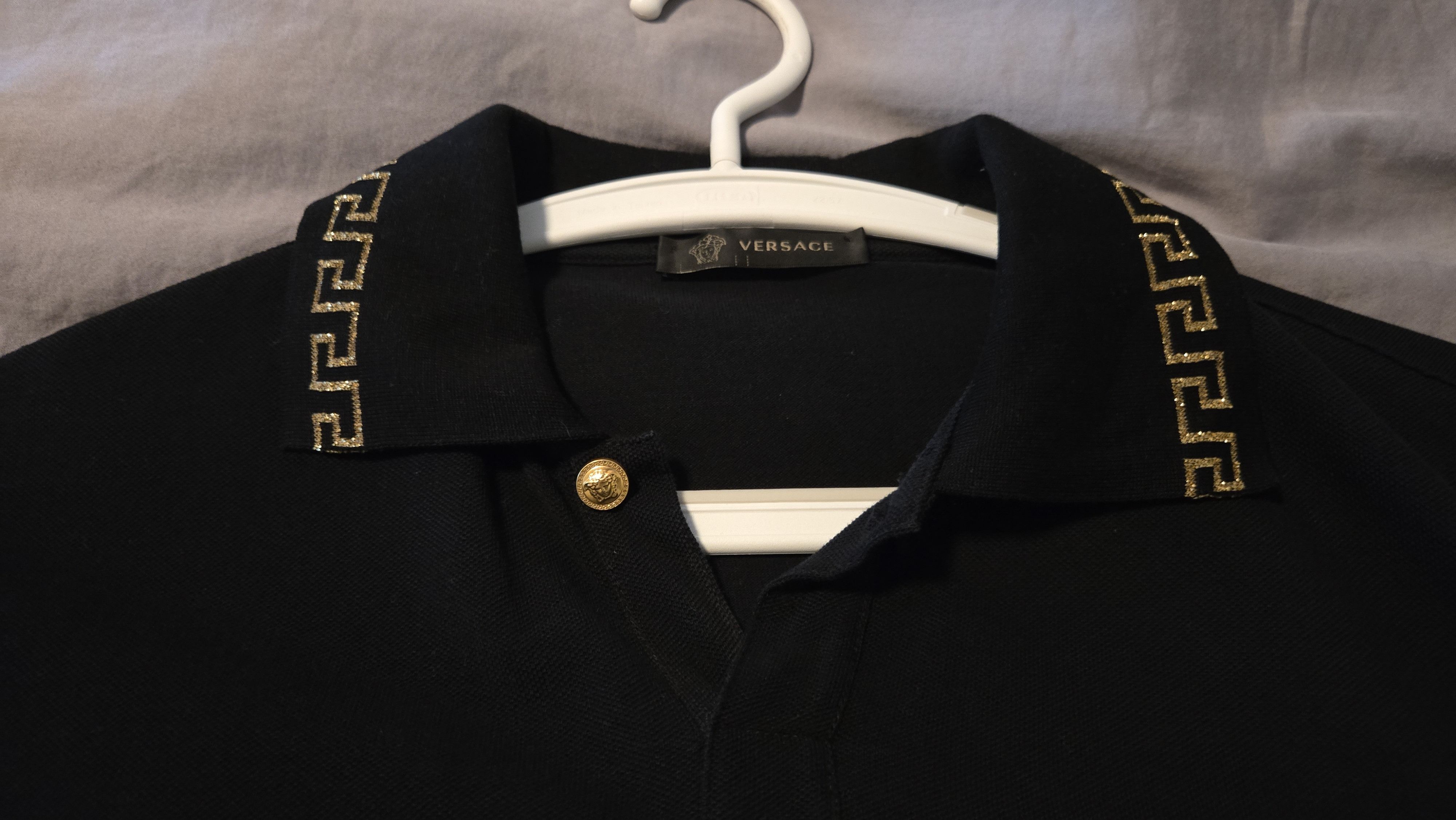 Versace Versace Black and Gold Polo Size US XS / EU 42 / 0 - 1 Thumbnail