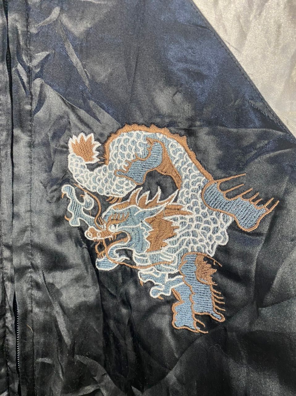 Japanese Brand Embroidered dragon sukajan zipper jacket Size US XS / EU 42 / 0 - 4 Thumbnail