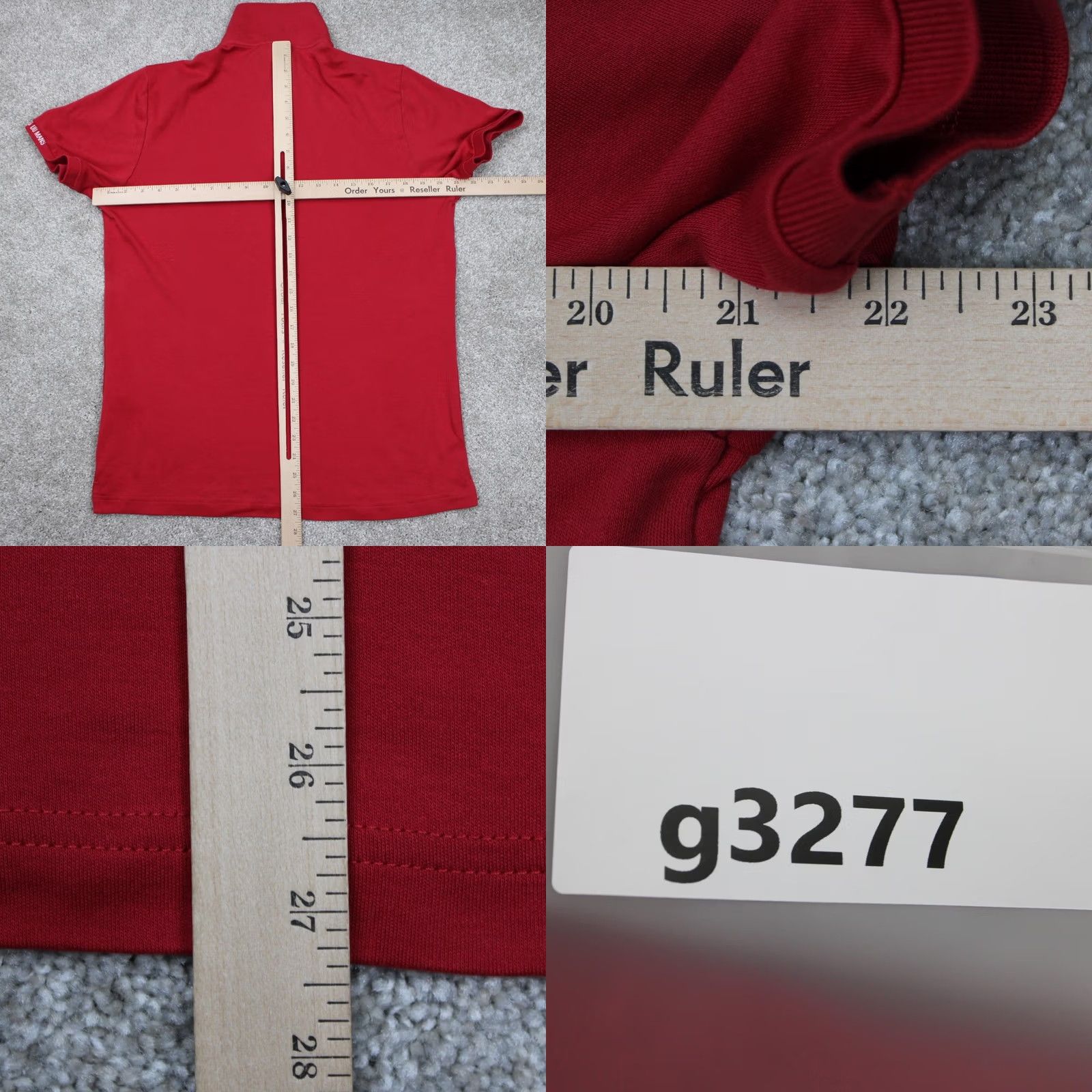 Gant GANT x LeMans Polo Shirt Mens XL Red Cotton Stretch Short Sleeve Pullover Polo Shirt Size US XL / EU 56 / 4 - 9 Thumbnail