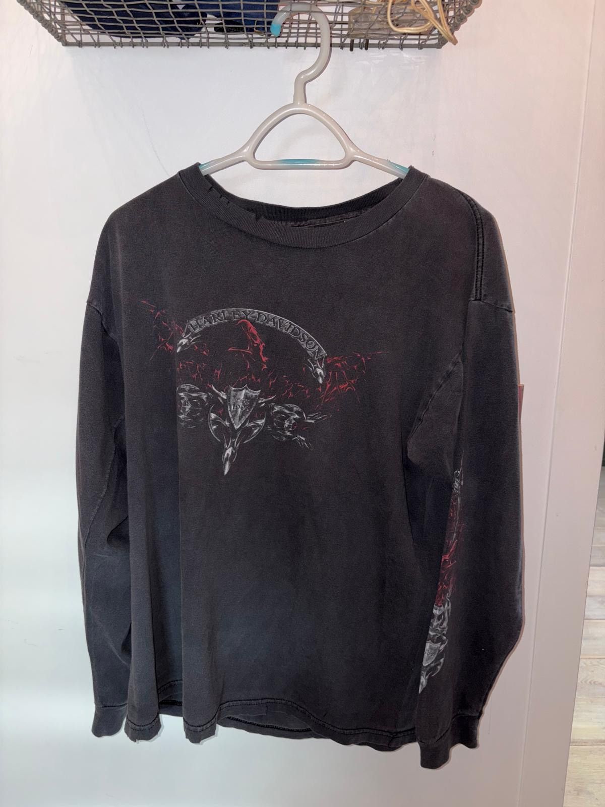 Harley Davidson Longsleeve Tshirt Harley Davidson Size US XL / EU 56 / 4 - 3 Thumbnail