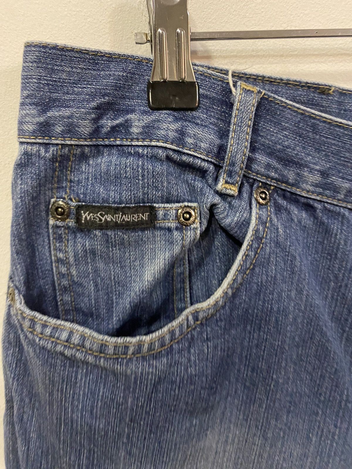 Yves Saint Laurent 36x30 YSL Jeans Denim Pants Blue Indigo Size US 36 / EU 52 - 5 Thumbnail