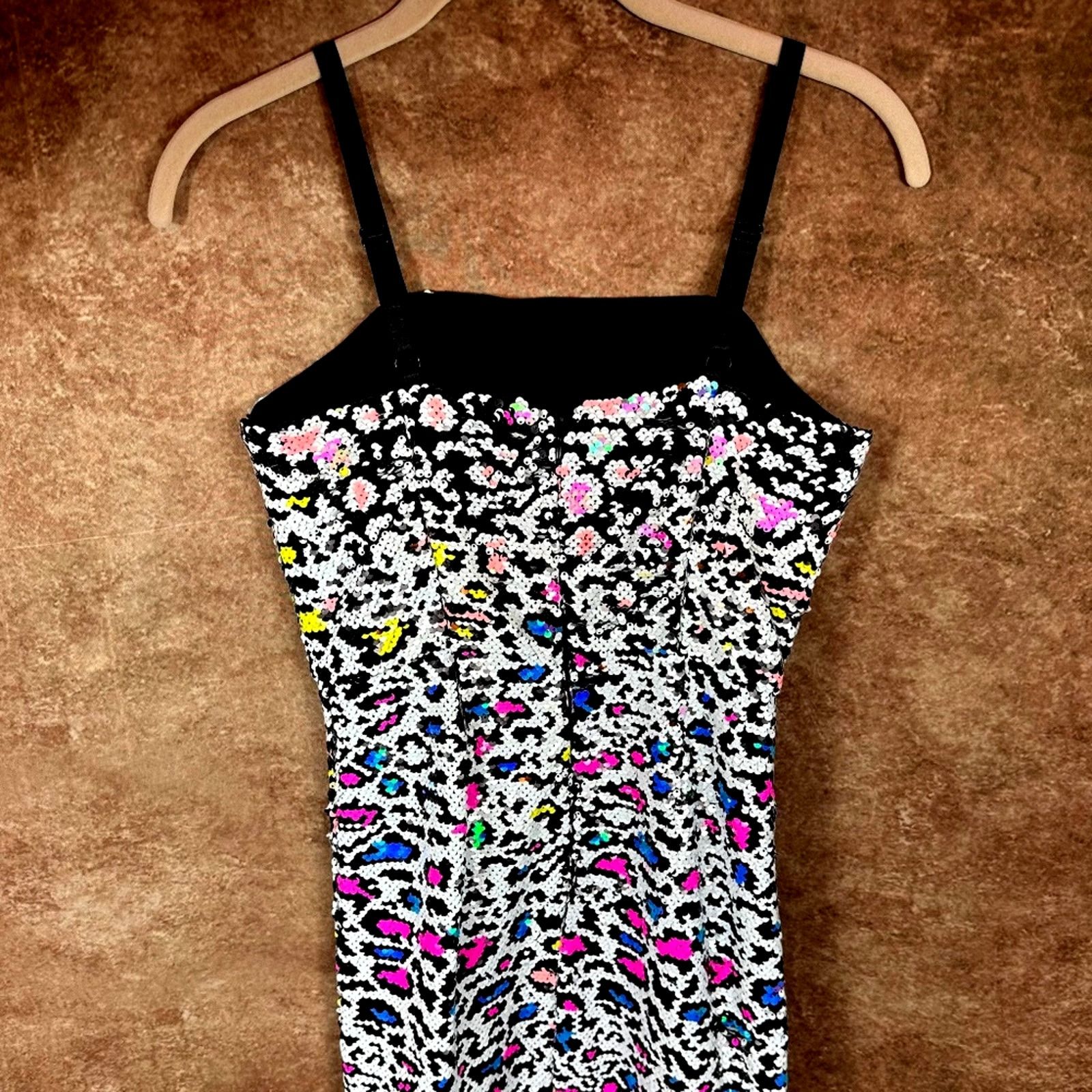 Other Milly Minis Kyle Leopard Sequins Dress Multi Childs size 12 Size XL / US 12-14 / IT 48-50 - 11 Thumbnail