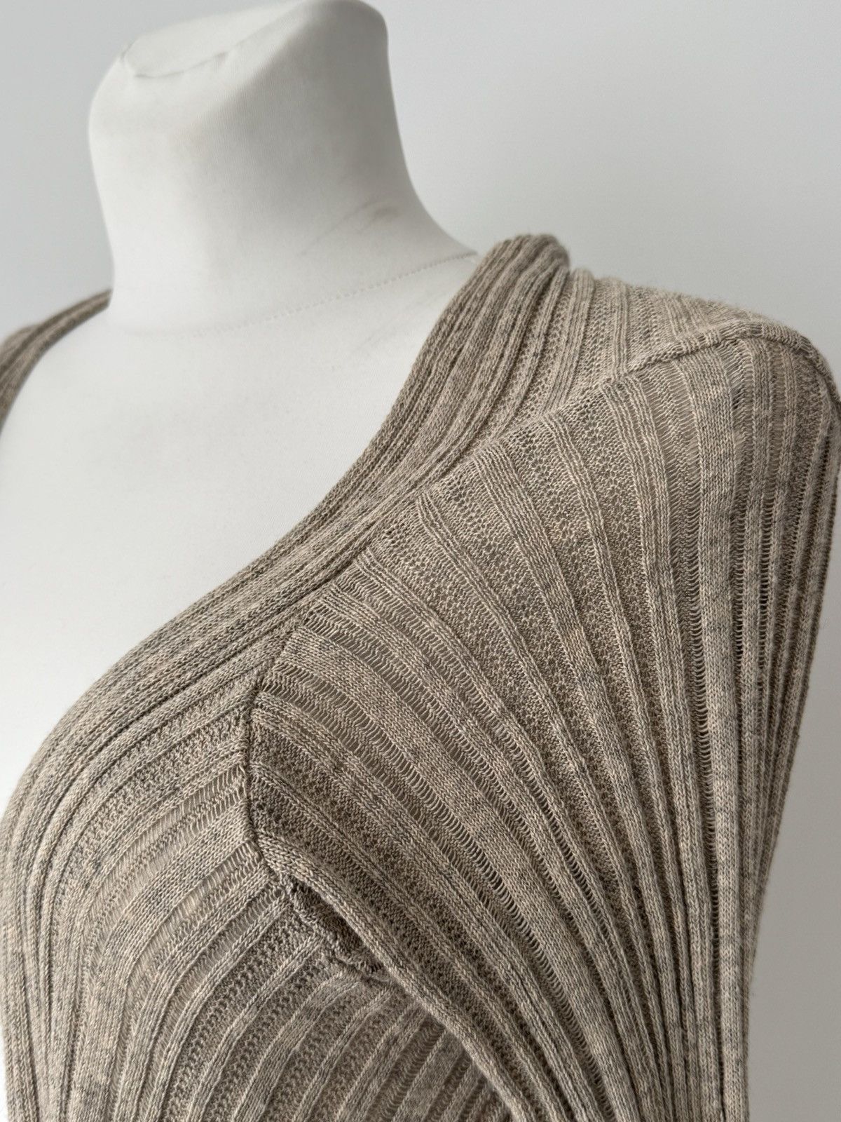 Japanese Brand × Y's × Yohji Yamamoto Vintage 00s Y’s by Yohji Yamamoto Women’s Knit Wrap Cardigan Size S / US 4 / IT 40 - 5 Thumbnail