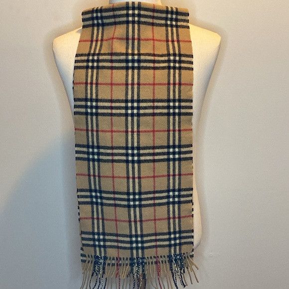Burberry Burberry Archive Beige Nova Check Scarf in 100% Lambswool C Size ONE SIZE - 3 Thumbnail