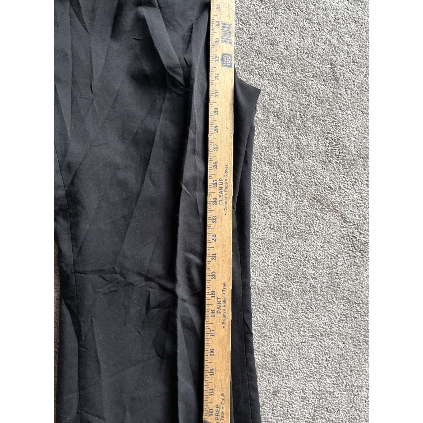 Vintage Simply Vera Vera Wang Pants Women Flat Front Stretch Black Size 12 Straight Leg Womens Size 34" / US 12 / IT 48 - 6 Thumbnail
