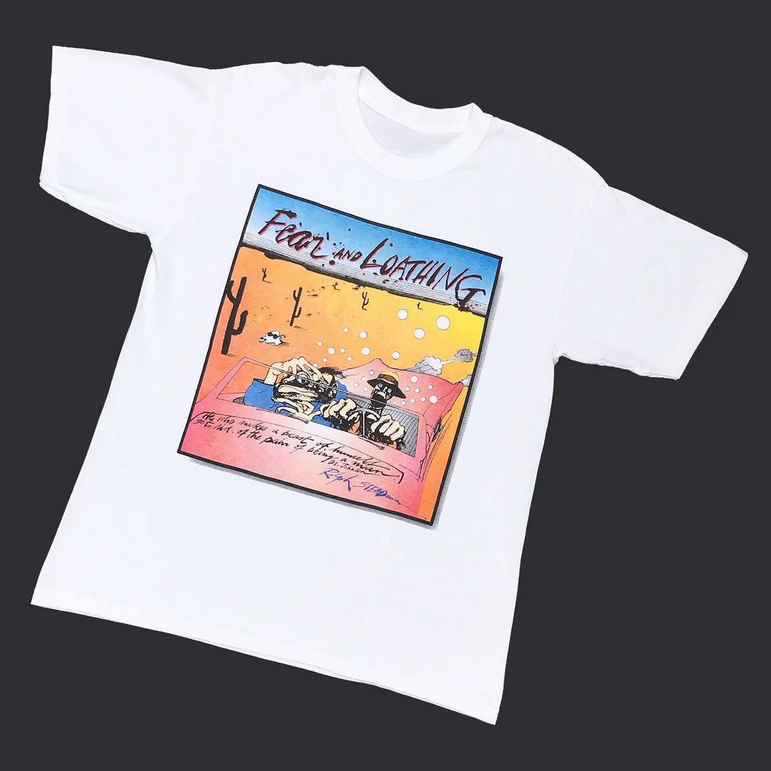Vintage Fear and Loathing 1990s Ralph Steadman Gonzo Vintage T-Shirt Size US L / EU 52-54 / 3 - 1 Thumbnail