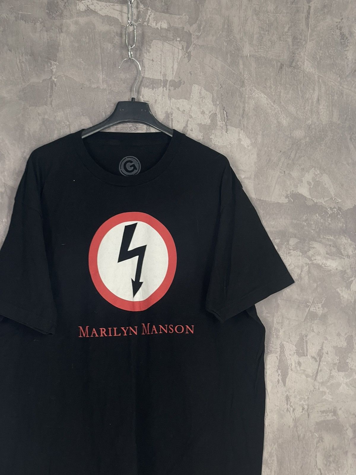 Band Tees × Marilyn Manson × Vintage Marilyn Manson Big Logo Vintage T Shirt by Rock Yeah Size US XL / EU 56 / 4 - 4 Thumbnail
