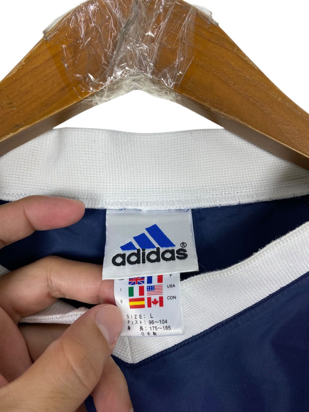 Adidas Rare‼️ Vintage Adidas France Stripe Nylon Jacket Size US M / EU 48-50 / 2 - 5 Thumbnail