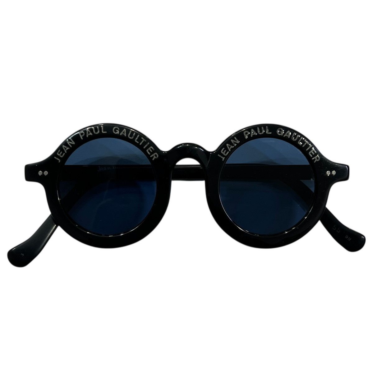 Jean Paul Gaultier Jean Paul GAULTIER 90's 56-0071 Round Spellout Sunglasses Size ONE SIZE - 1 Thumbnail