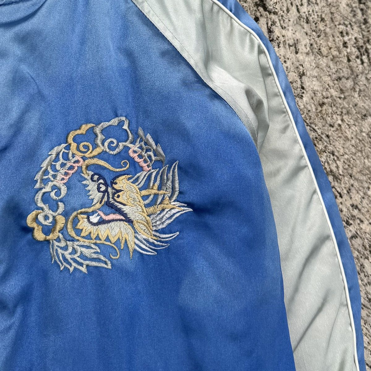 Vintage Vintage Japan Sukajan Souvenir Embroidery Eagle Satin Bomber Size US M / EU 48-50 / 2 - 4 Thumbnail