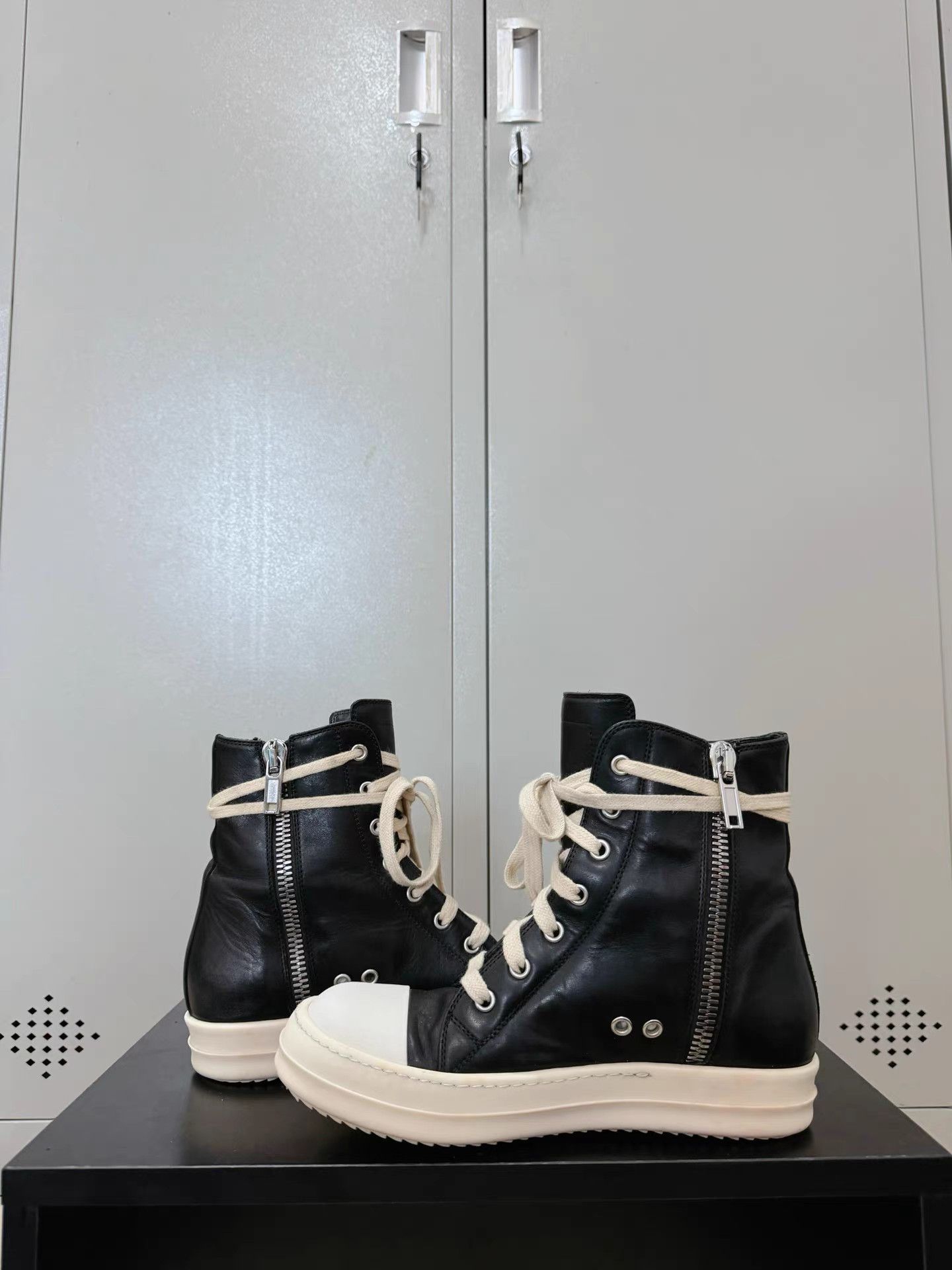 Rick Owens Rick Owens leather Converse high-top sneakers Size US 6 / IT 36 - 5 Thumbnail