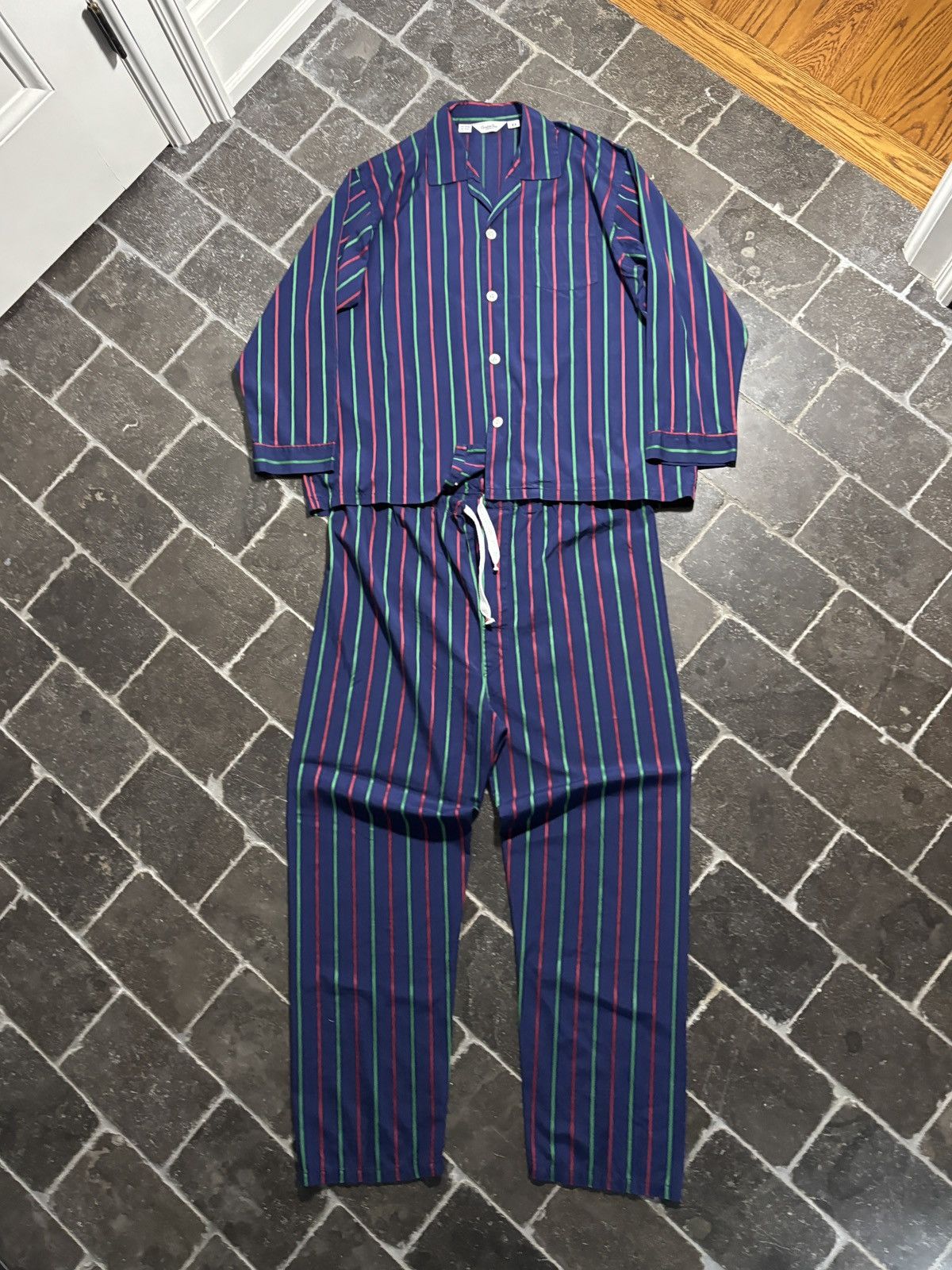 Christian Dior Monsieur Vintage Christian Dior Pyjamas Matching Set Sleep Striped 90 Size US 36 / EU 52 - 1 Thumbnail