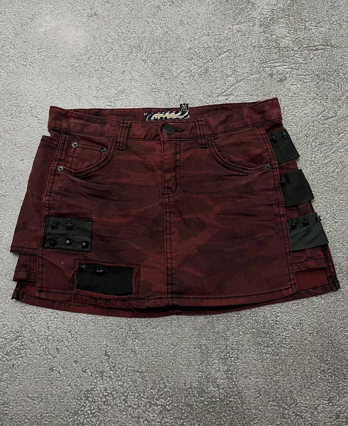 Japanese Brand Vintage Glamorous Apparel Camo Skirt Punk Style Size 24" / US 00 / IT 34 - 1 Thumbnail