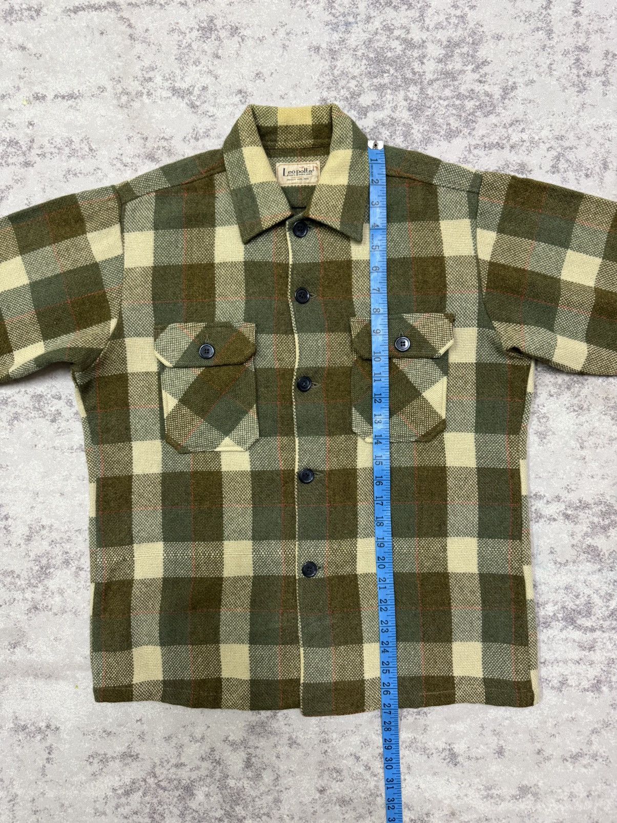 Vintage Vintage Leo polta Men's Sports Plaid Wool Button Up Shirt Size US M / EU 48-50 / 2 - 13 Thumbnail