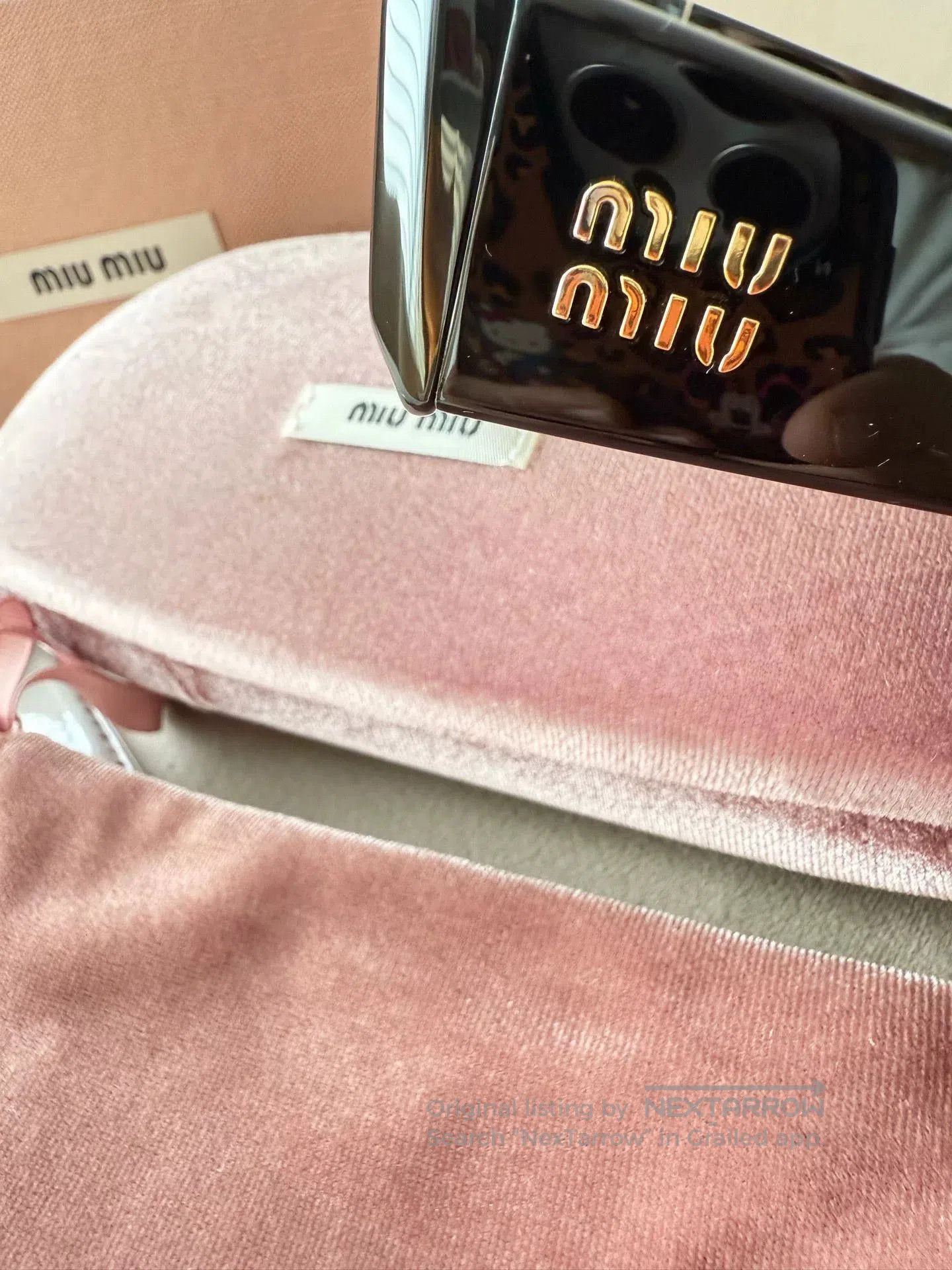 Miu Miu Miumiu Retro Cat-Eye Sunglasses. Size ONE SIZE - 7 Thumbnail