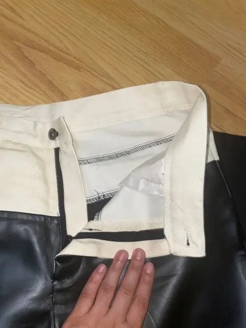 Other Designer straight trousers artificial leather wide trousers Size US 32 / EU 48 - 8 Thumbnail