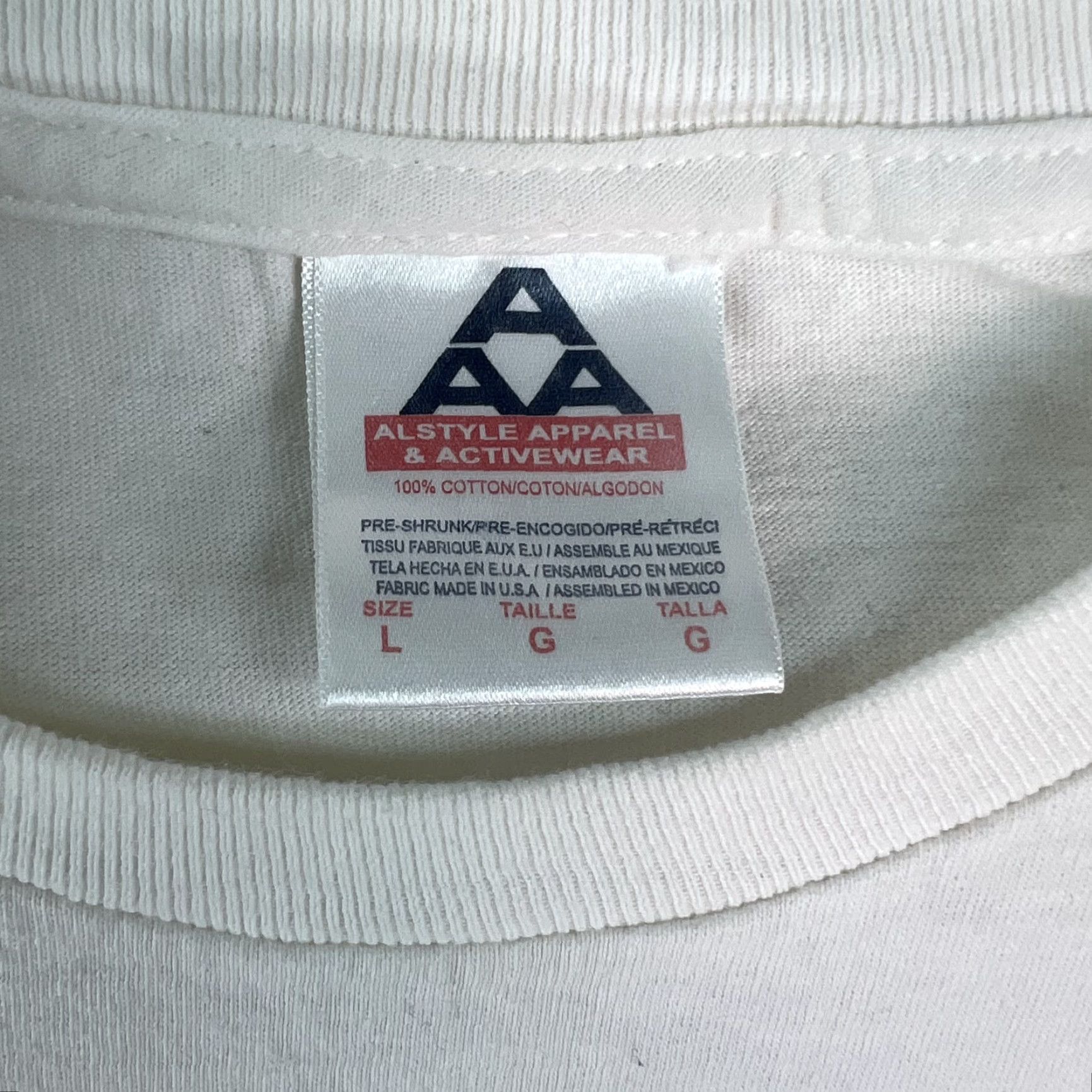 Vintage USA Rocks Graphic T-Shirt Alstyle Apparel & Activewear Men's Size L White Size US L / EU 52-54 / 3 - 5 Thumbnail