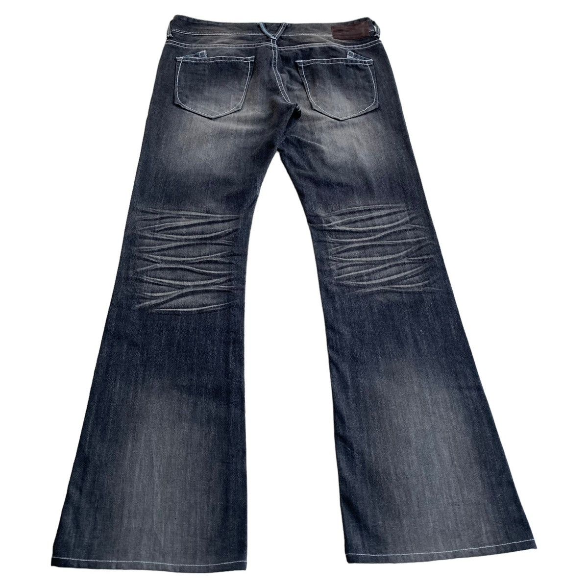 Japanese Brand × Vintage Rare Japanese Brand Diabro Mud Black Wash Flared Jeans Size US 32 / EU 48 - 1 Thumbnail
