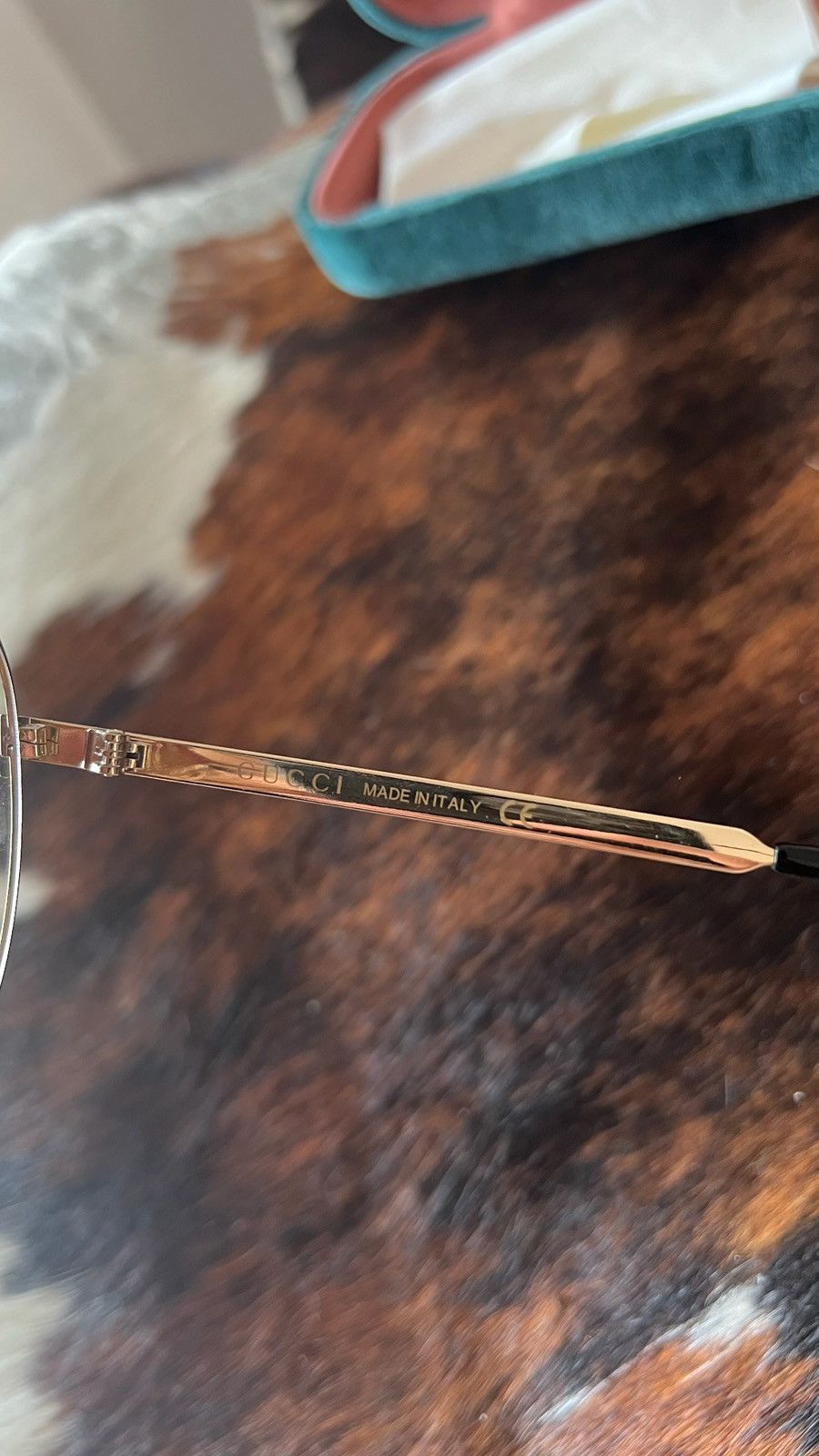 Gucci Gucci GG0138S gold aviator sunglasses Size ONE SIZE - 5 Thumbnail
