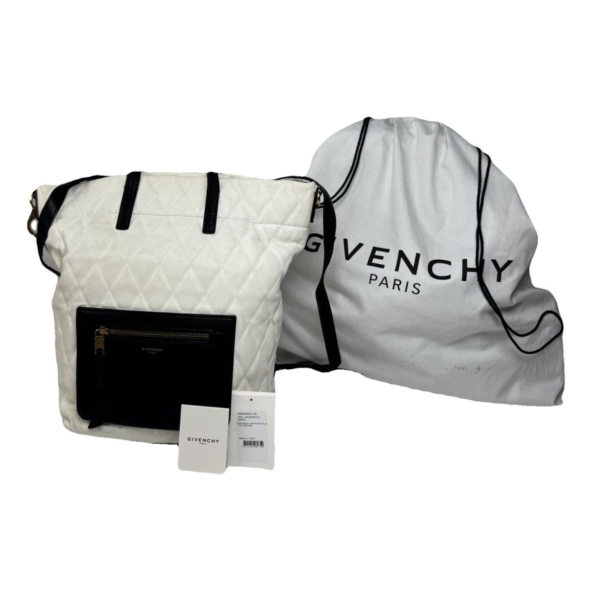 Givenchy Black Vegan Leather Backpack Size ONE SIZE - 1 Thumbnail