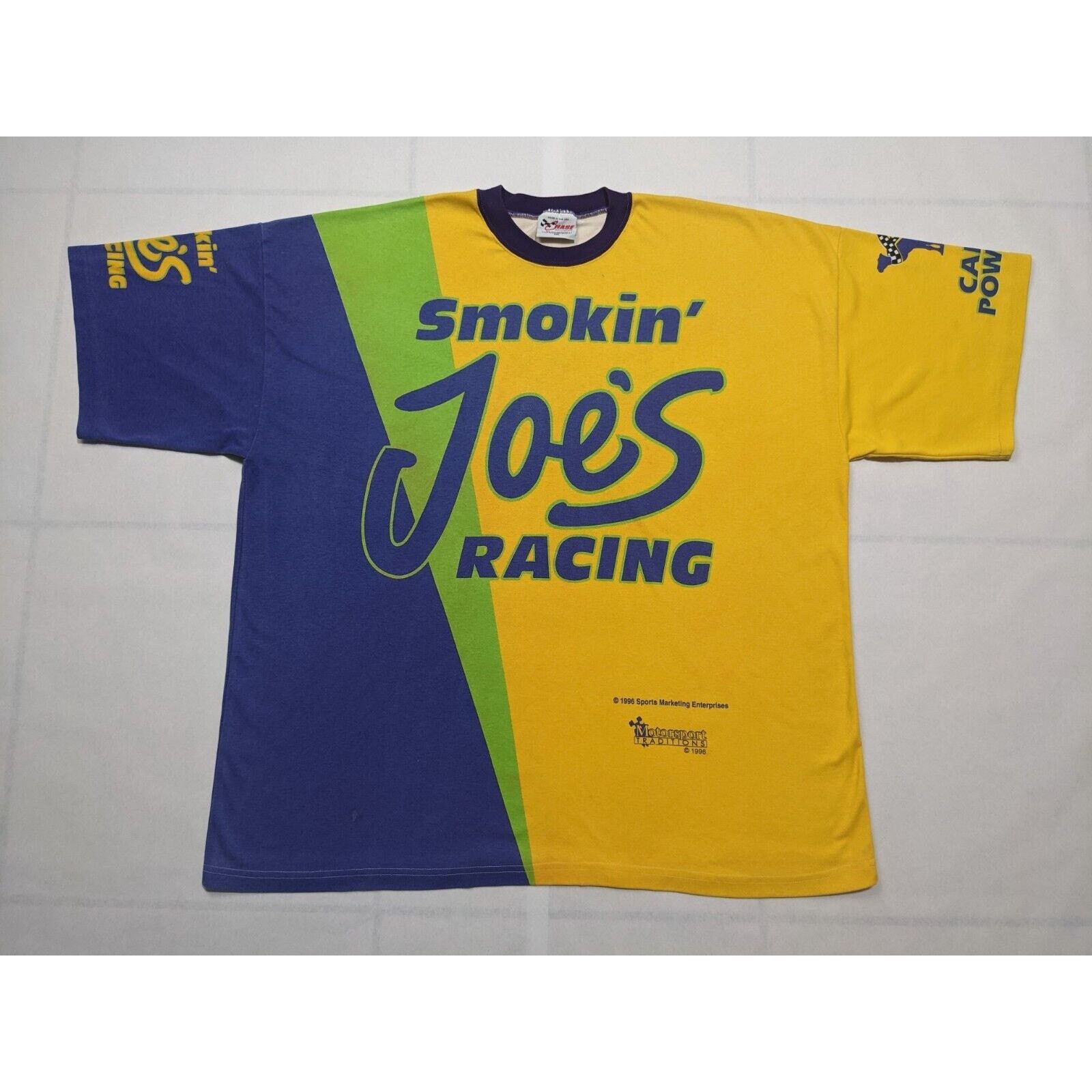 Vtg Smokin Joe's Racing Camel Cigarettes NASCAR T Shirt 2XL