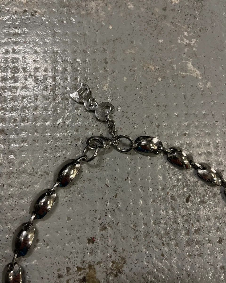 Dolce & Gabbana Dolce & Gabbana Grey Steel Cuban Link Necklace Size ONE SIZE - 4 Thumbnail
