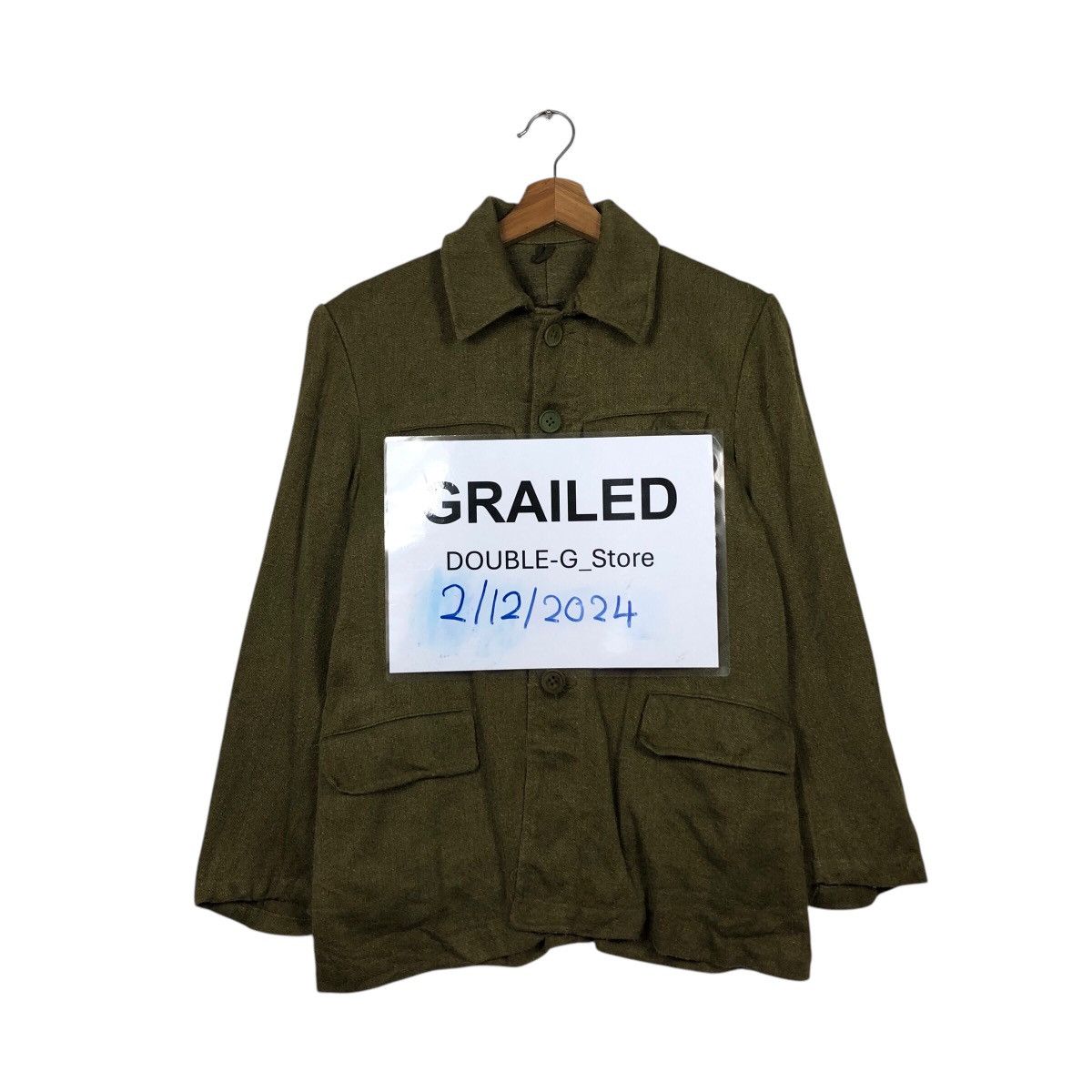 Vintage 📌Vintage Chore Worker Military Jacket US Navy Army Size US M / EU 48-50 / 2 - 1 Thumbnail